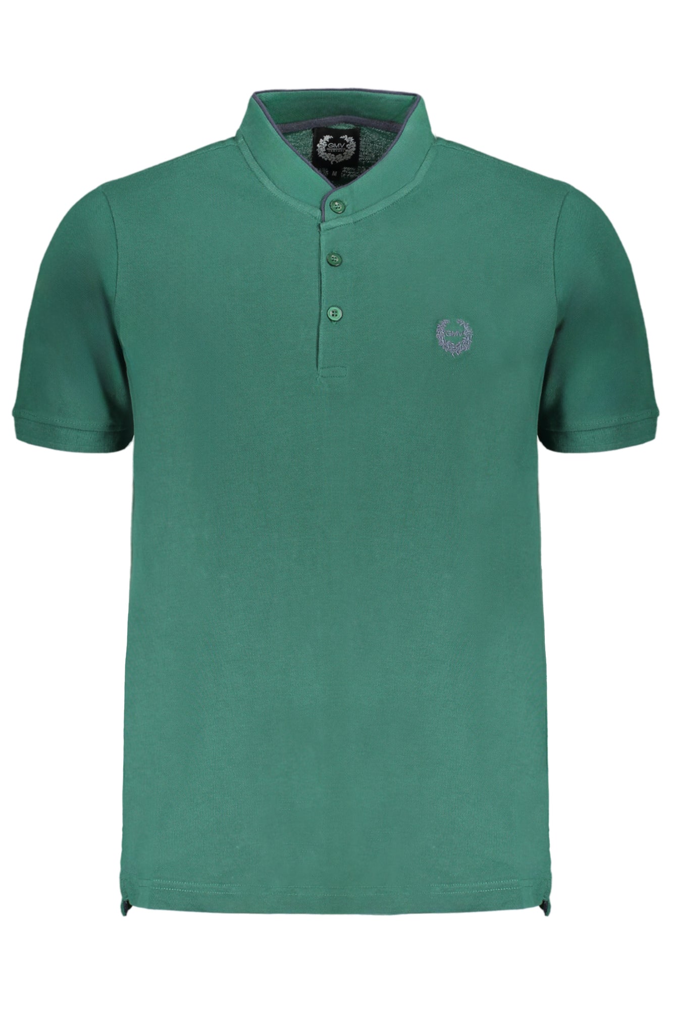 GIAN MARCO VENTURI GREEN MEN'S SHORT SLEEVED POLO SHIRT
