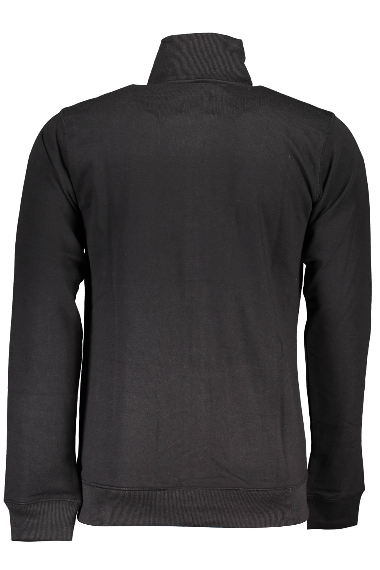 GIAN MARCO VENTURI MEN'S BLACK ZIPPED SWEATSHIRT