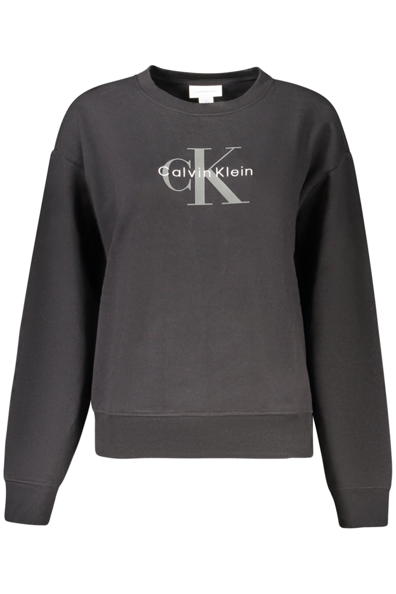 CALVIN KLEIN WOMEN'S BLACK ZIP-UP SWEATSHIRT