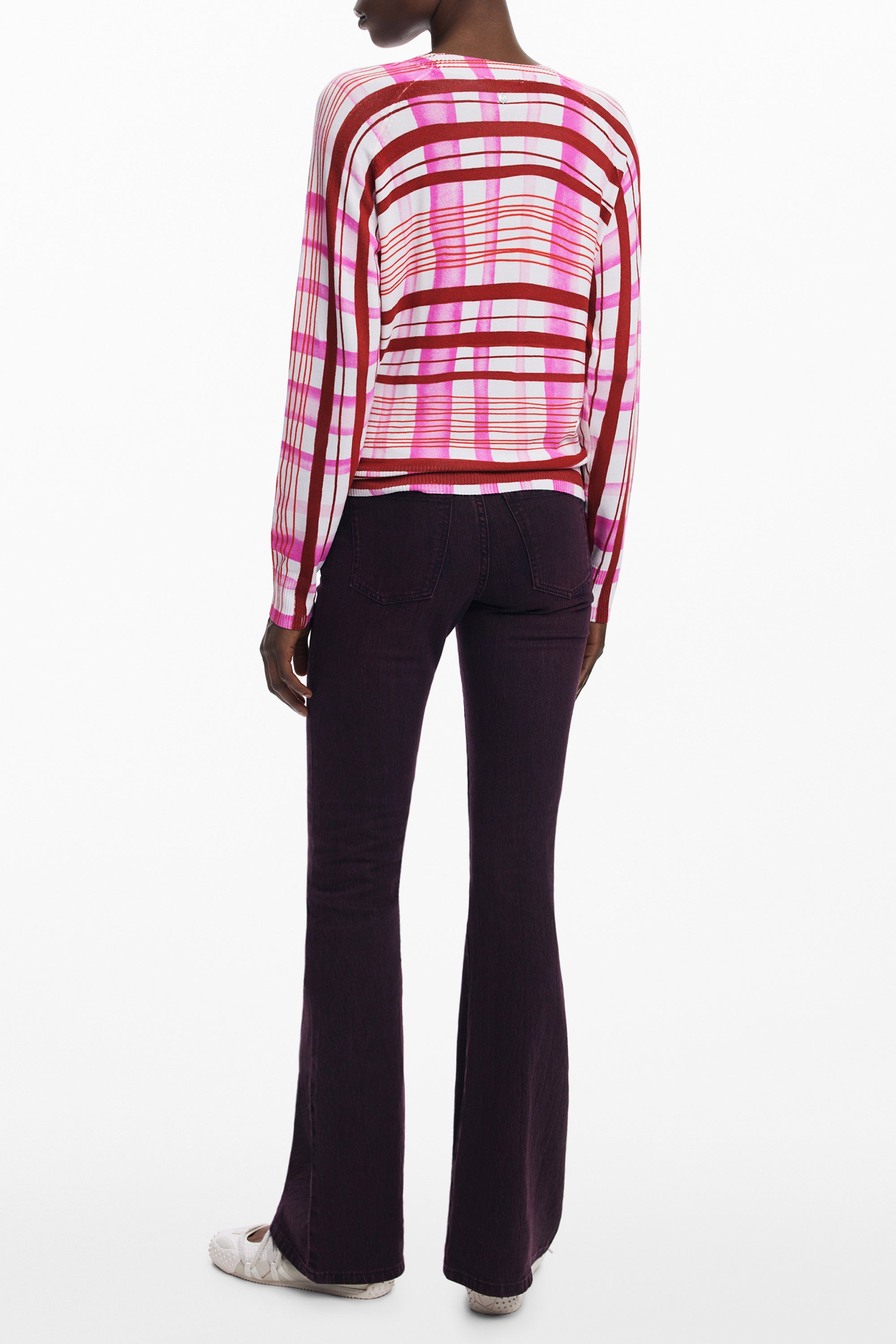 DESIGUAL WOMEN'S PINK SWEATER