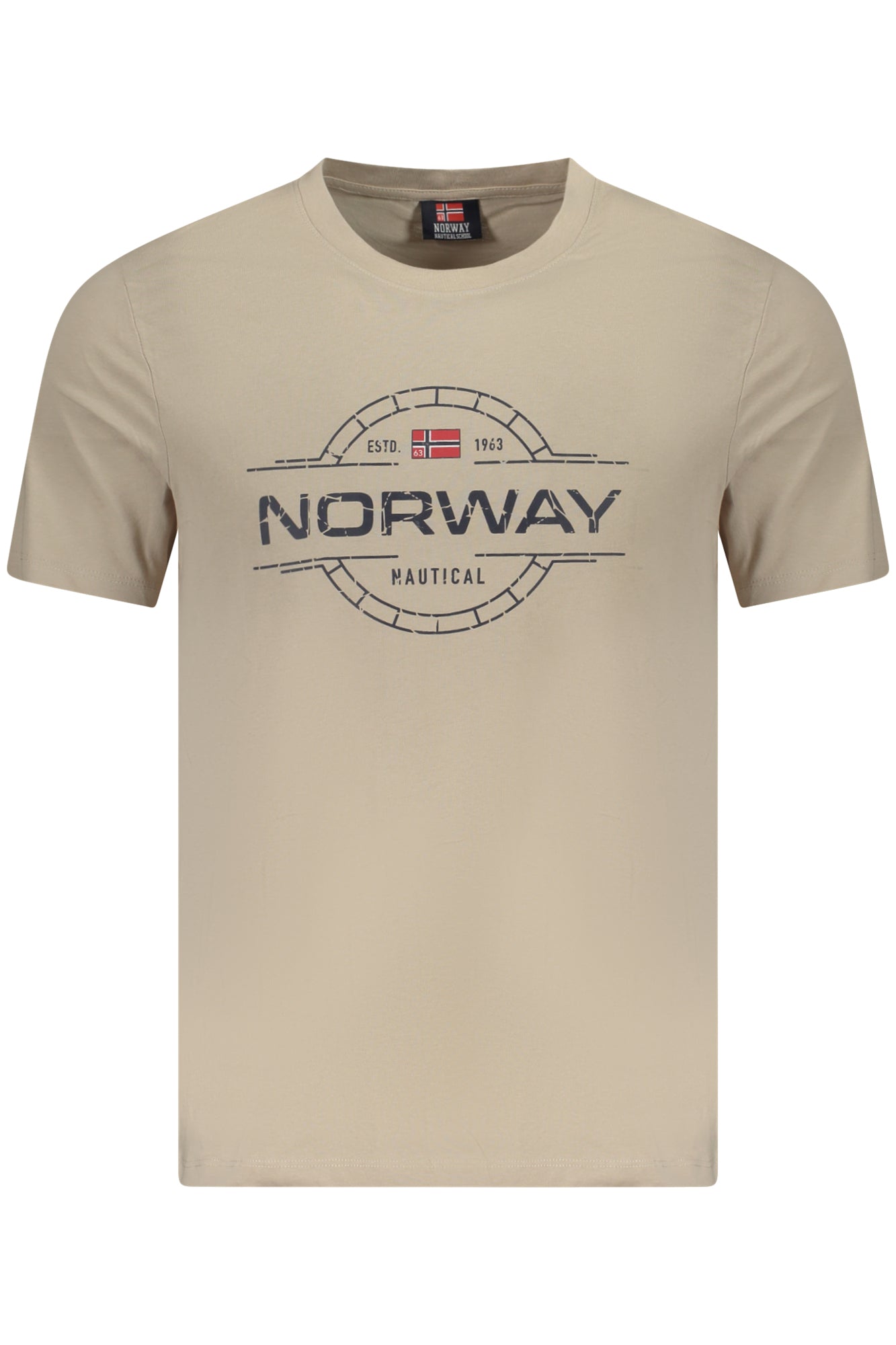 NORWAY 1963 MEN'S SHORT SLEEVE T-SHIRT BEIGE