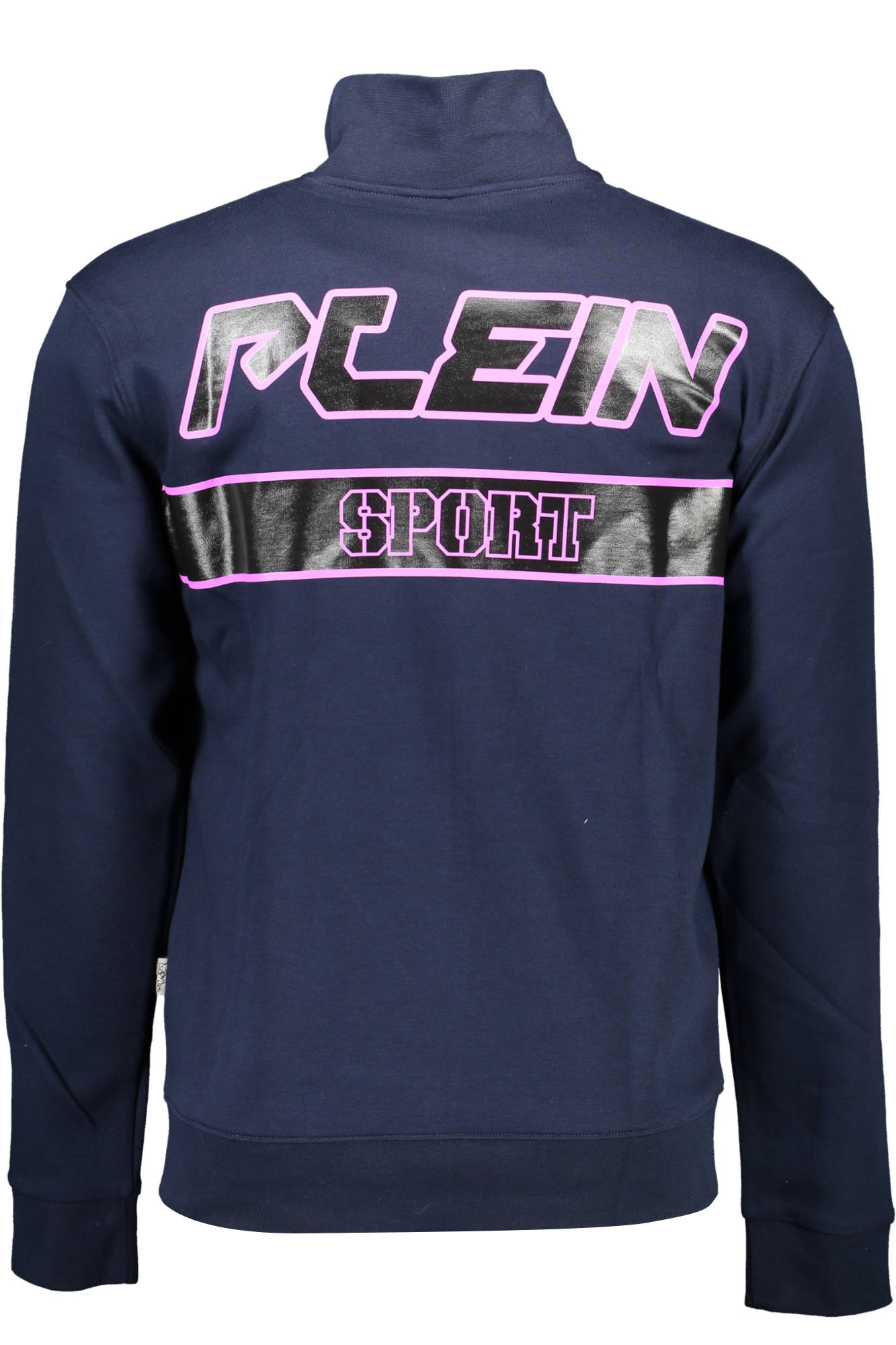PLEIN SPORT MEN'S BLUE SWEATSHIRT WITH ZIP