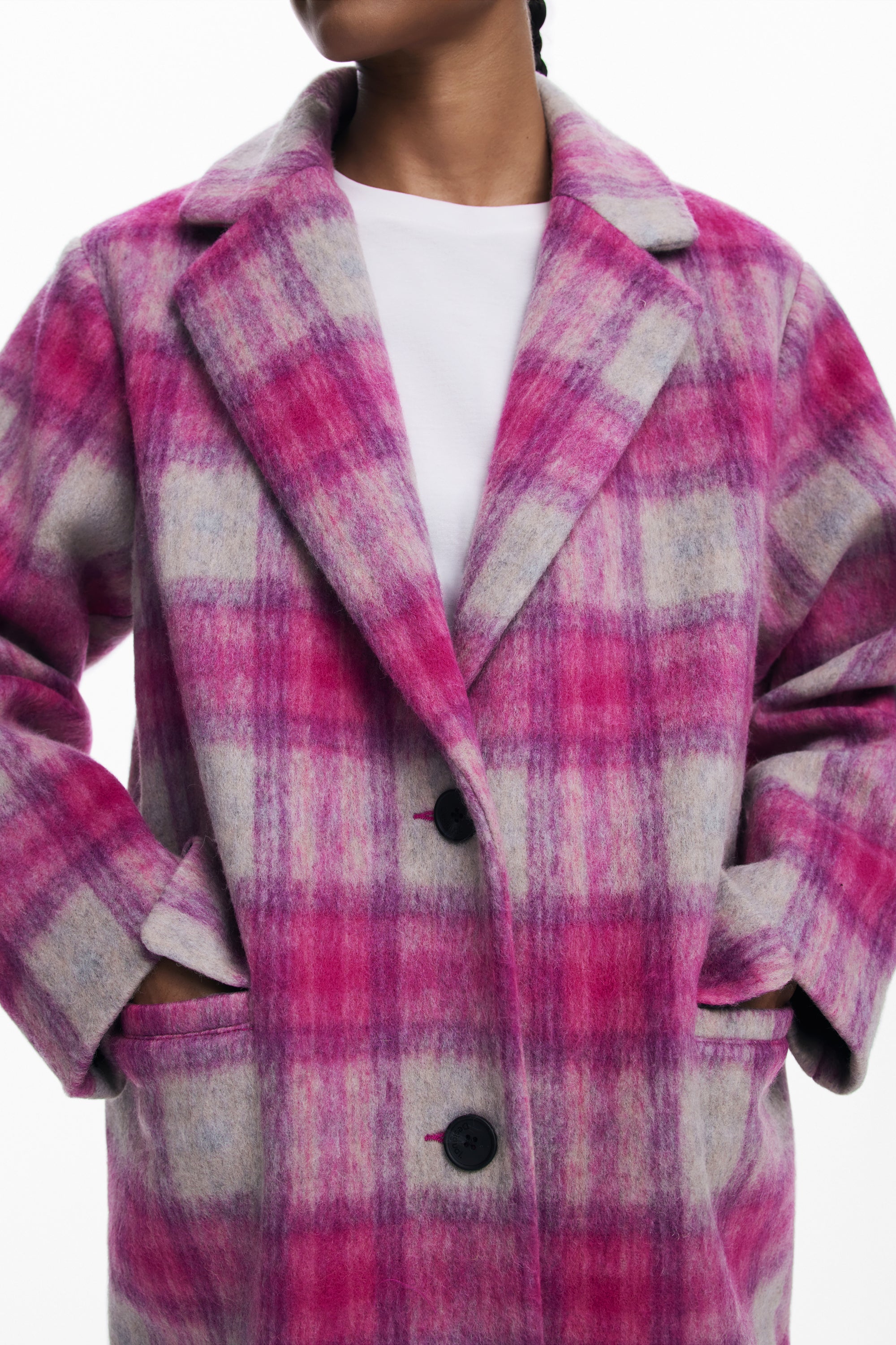 DESIGUAL WOMEN'S PINK COAT