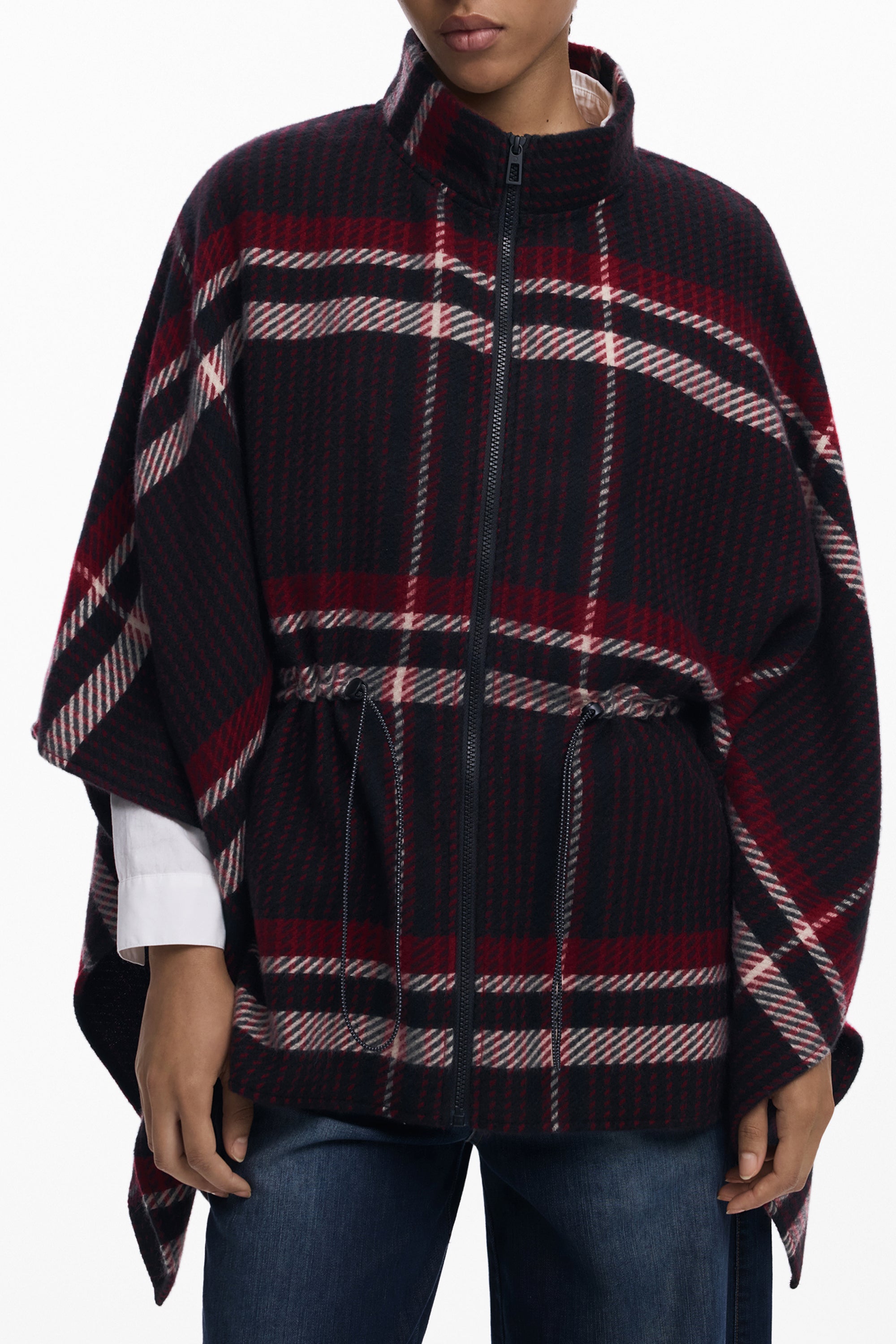 DESIGUAL PONCHO WOMEN'S BLACK
