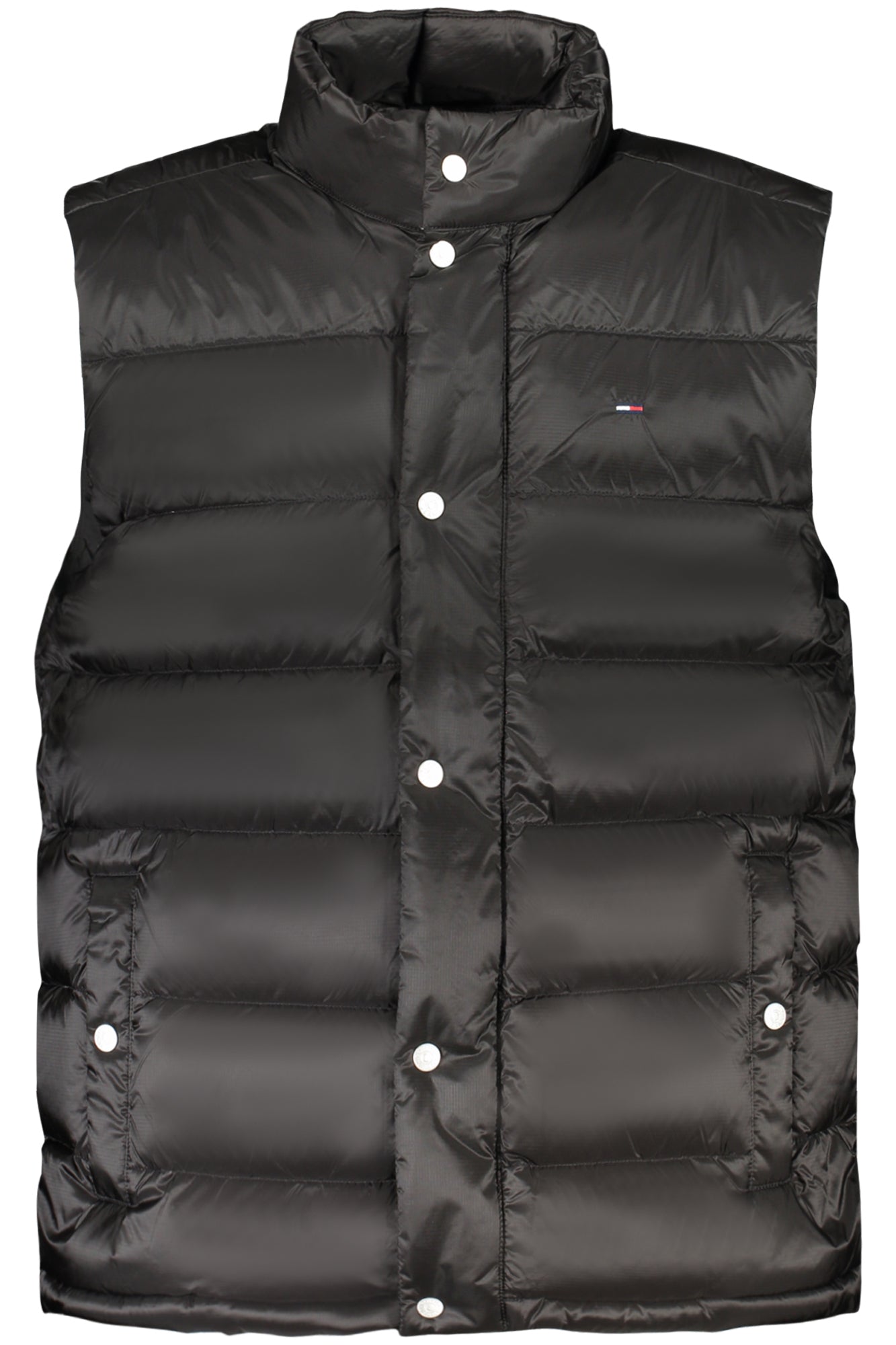 TOMMY HILFIGER MEN'S BLACK SLEEVELESS JACKET