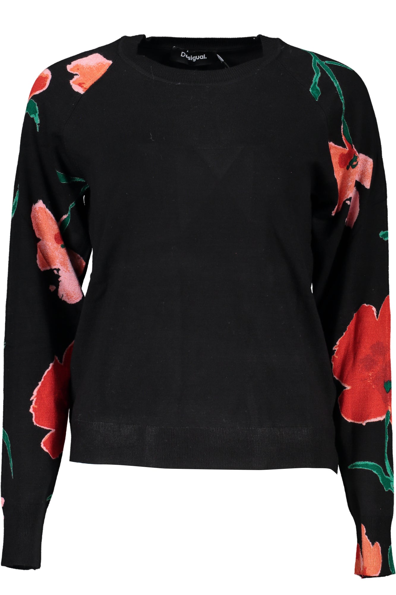 DESIGUAL BLACK WOMEN'S SWEATER