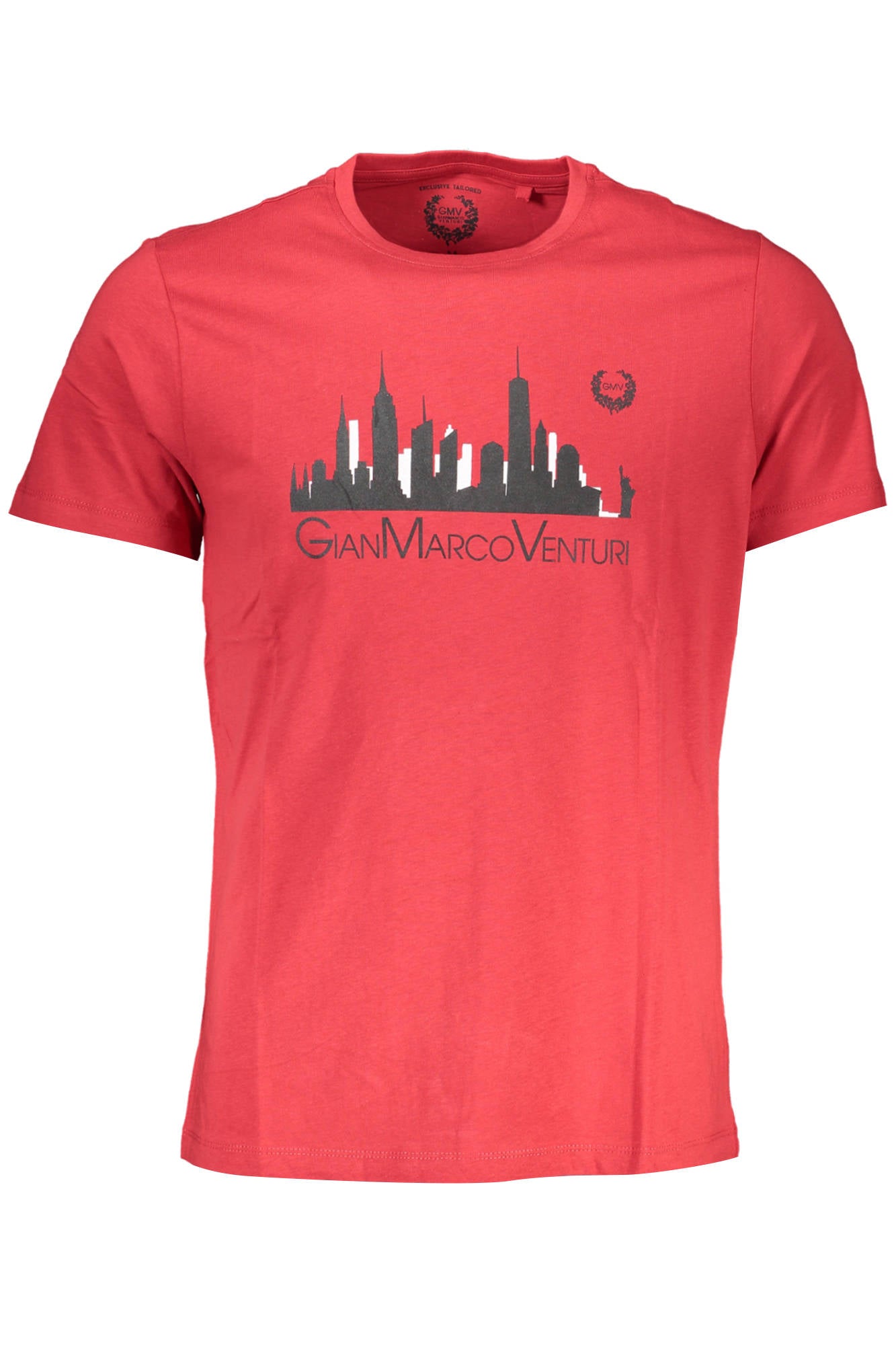 GIAN MARCO VENTURI MEN'S SHORT SLEEVE T-SHIRT RED