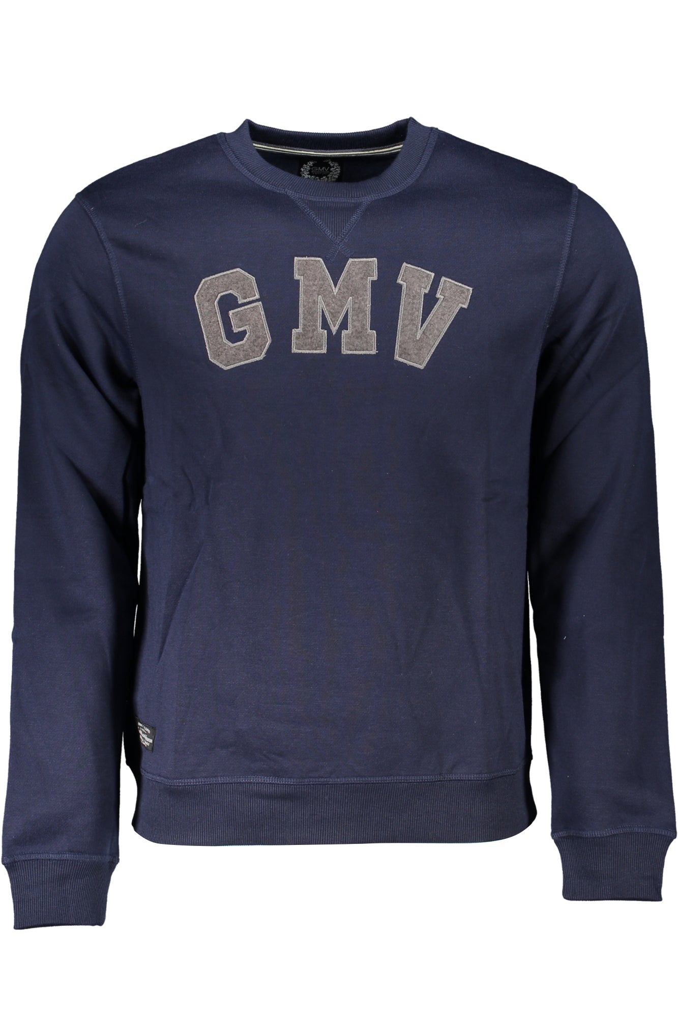 GIAN MARCO VENTURI MEN'S BLUE ZIPLESS SWEATSHIRT