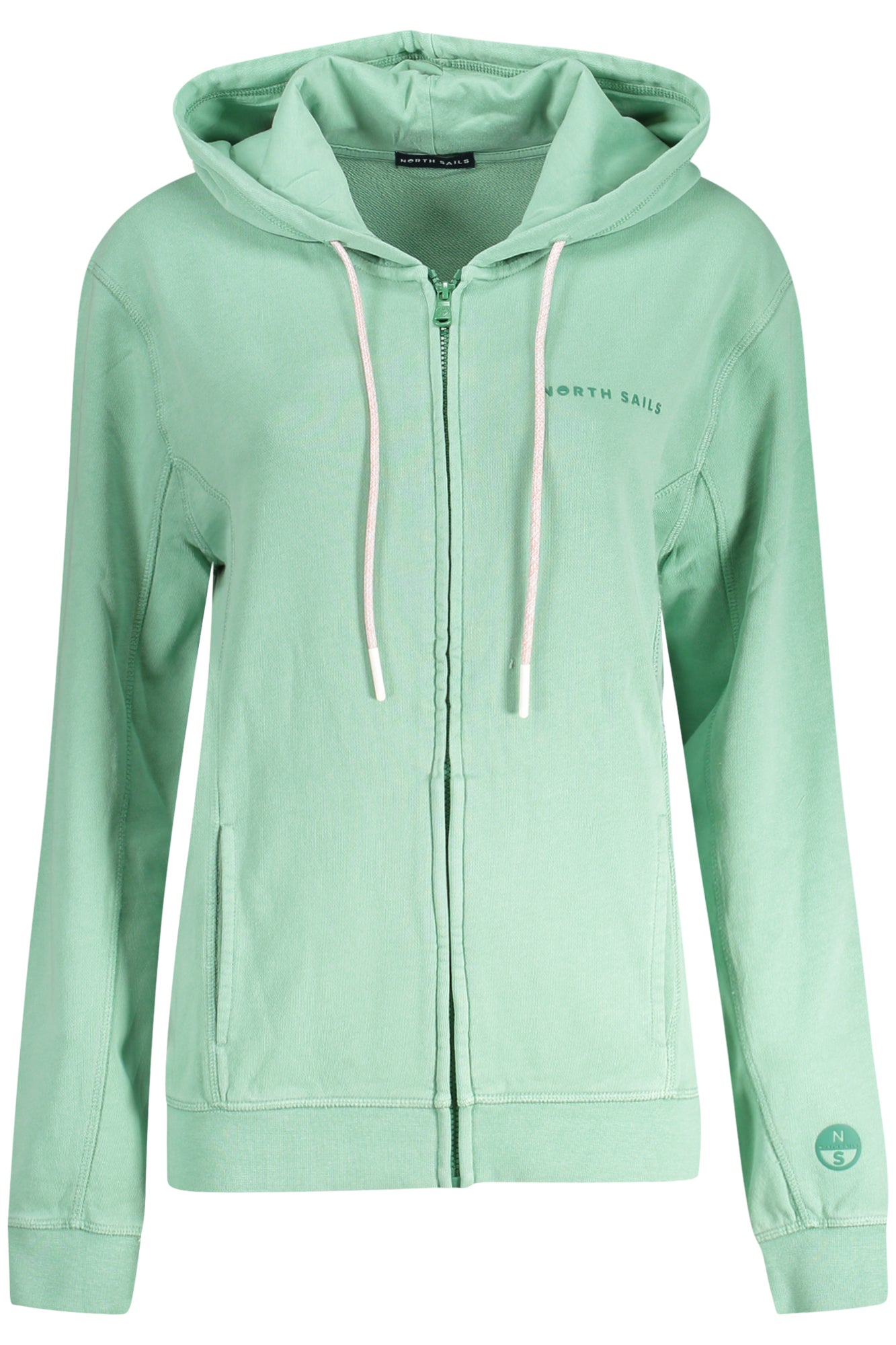NORTH SAILS WOMEN'S ZIP-UP SWEATSHIRT GREEN