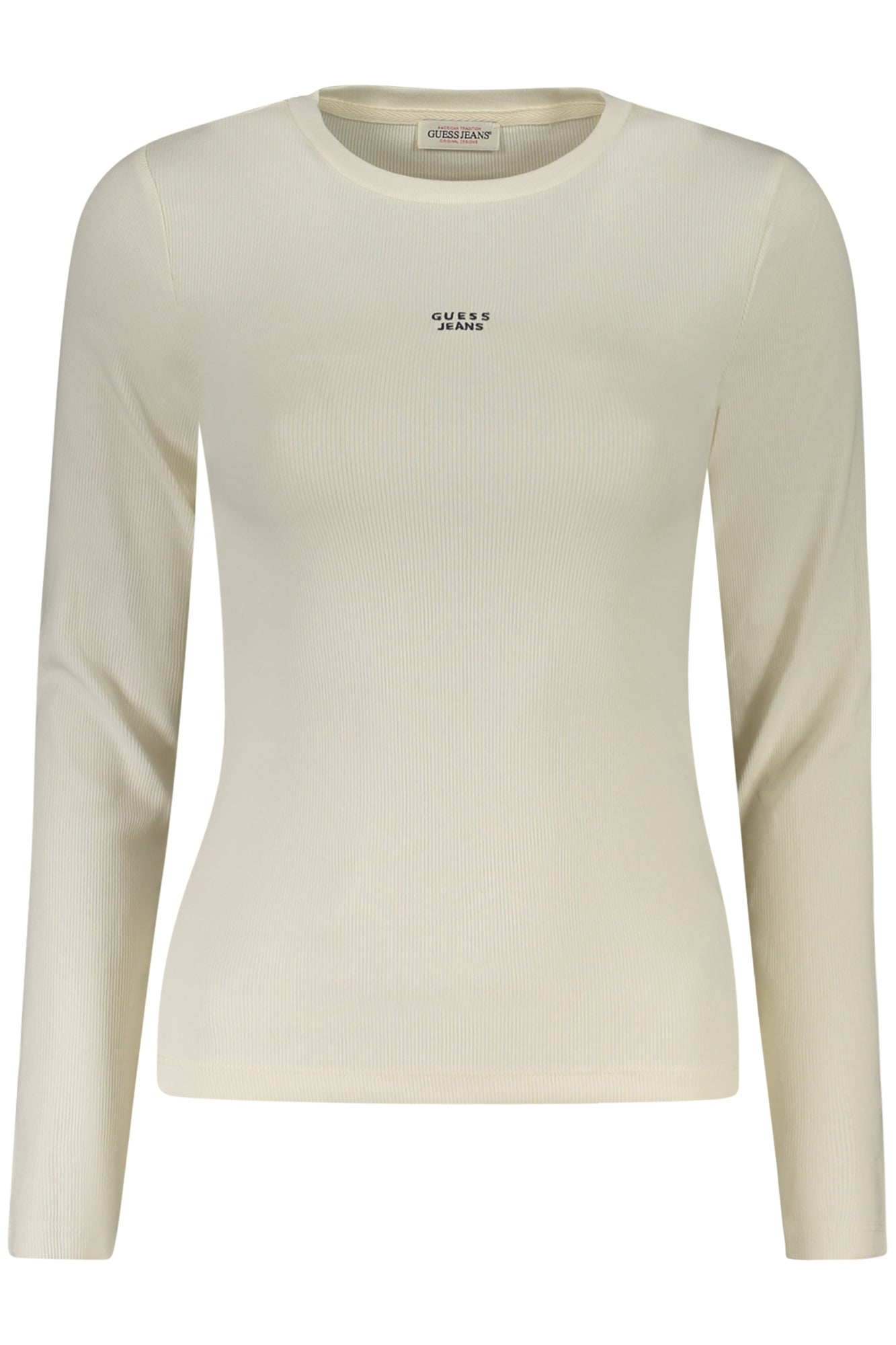 GUESS JEANS WOMEN'S LONG-SLEEVED T-SHIRT WHITE