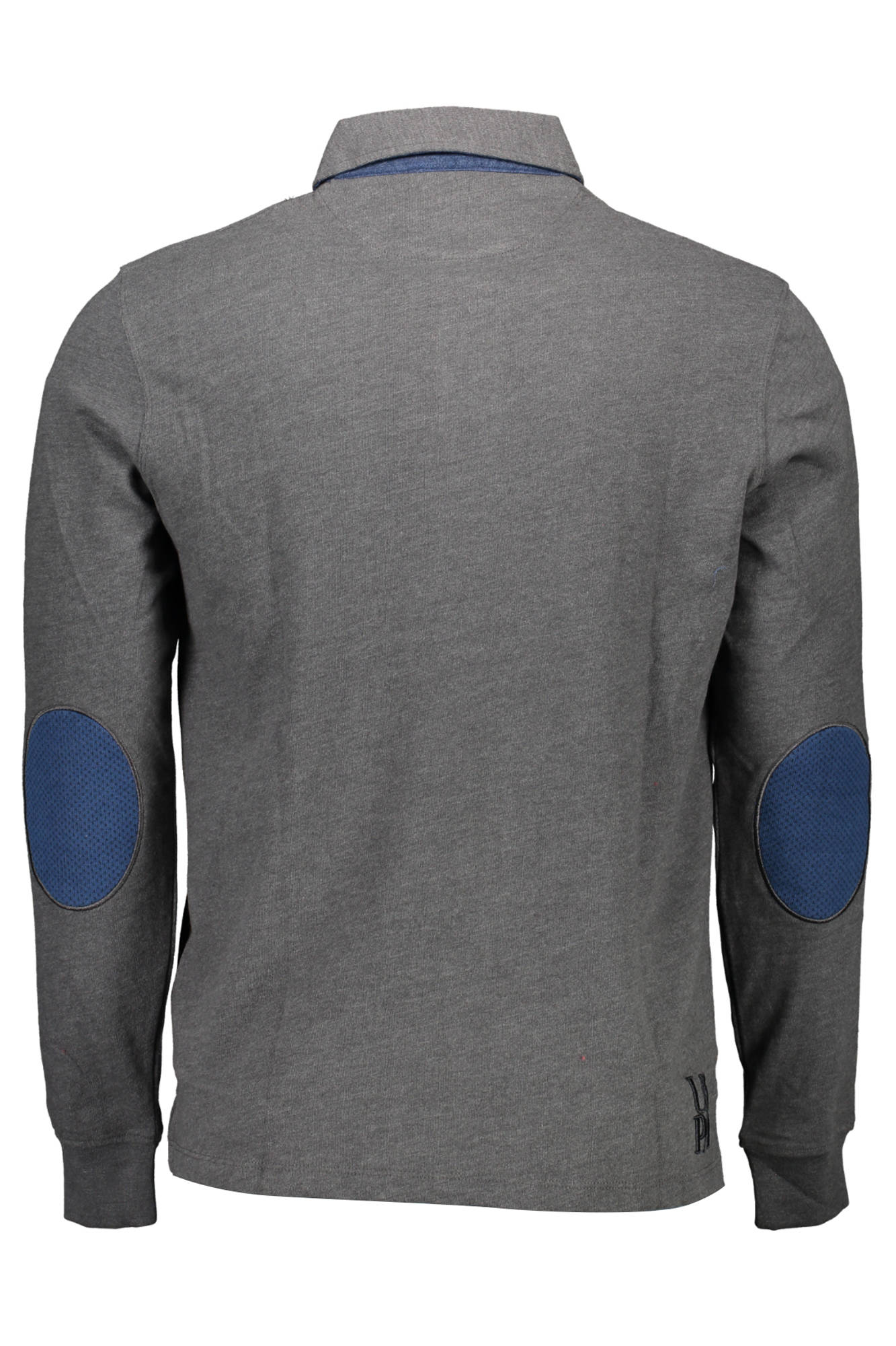 US POLO SHIRT LONG SLEEVE MEN'S GRAY