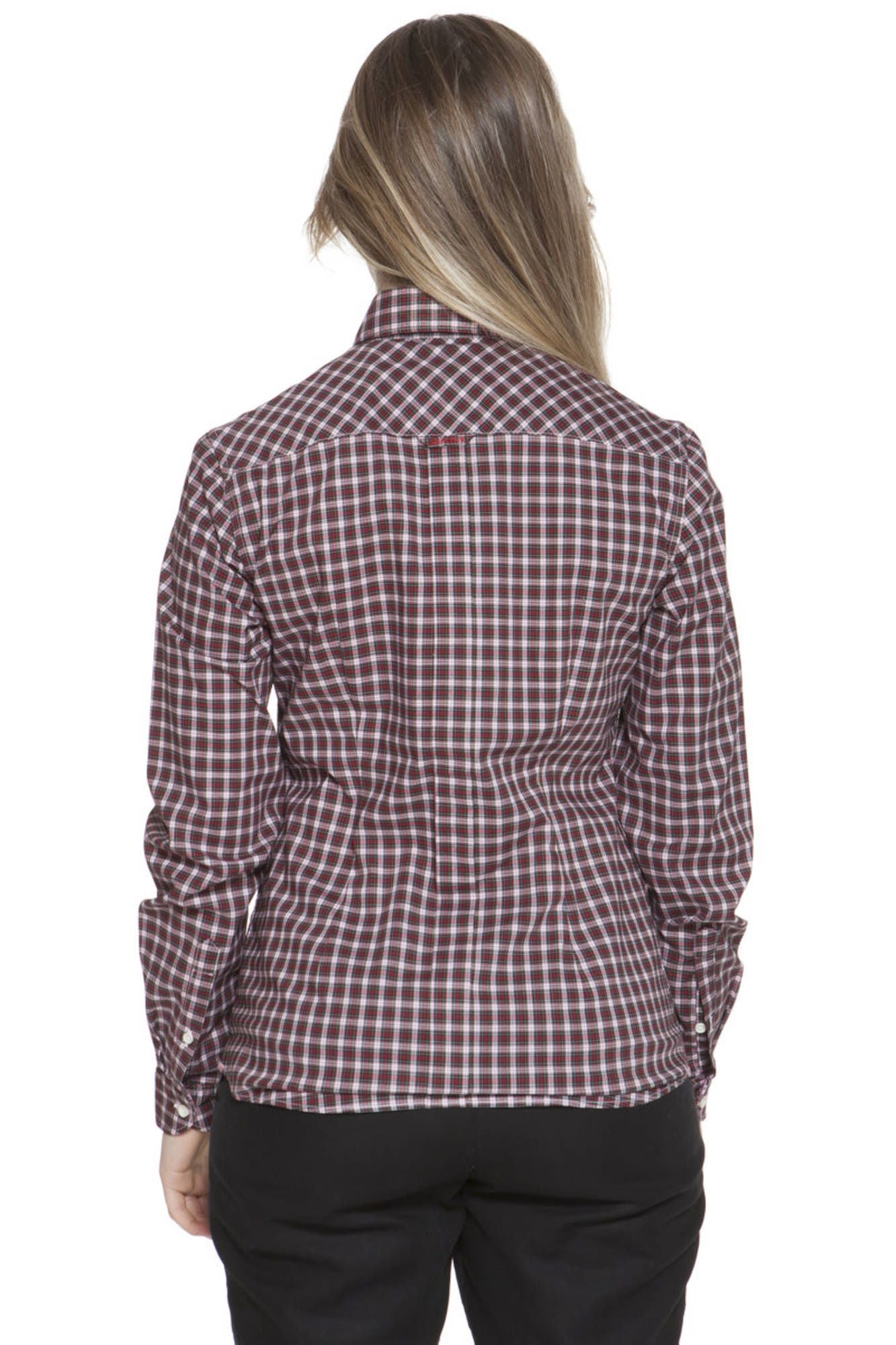 GANT WOMEN'S LONG SLEEVE SHIRT RED