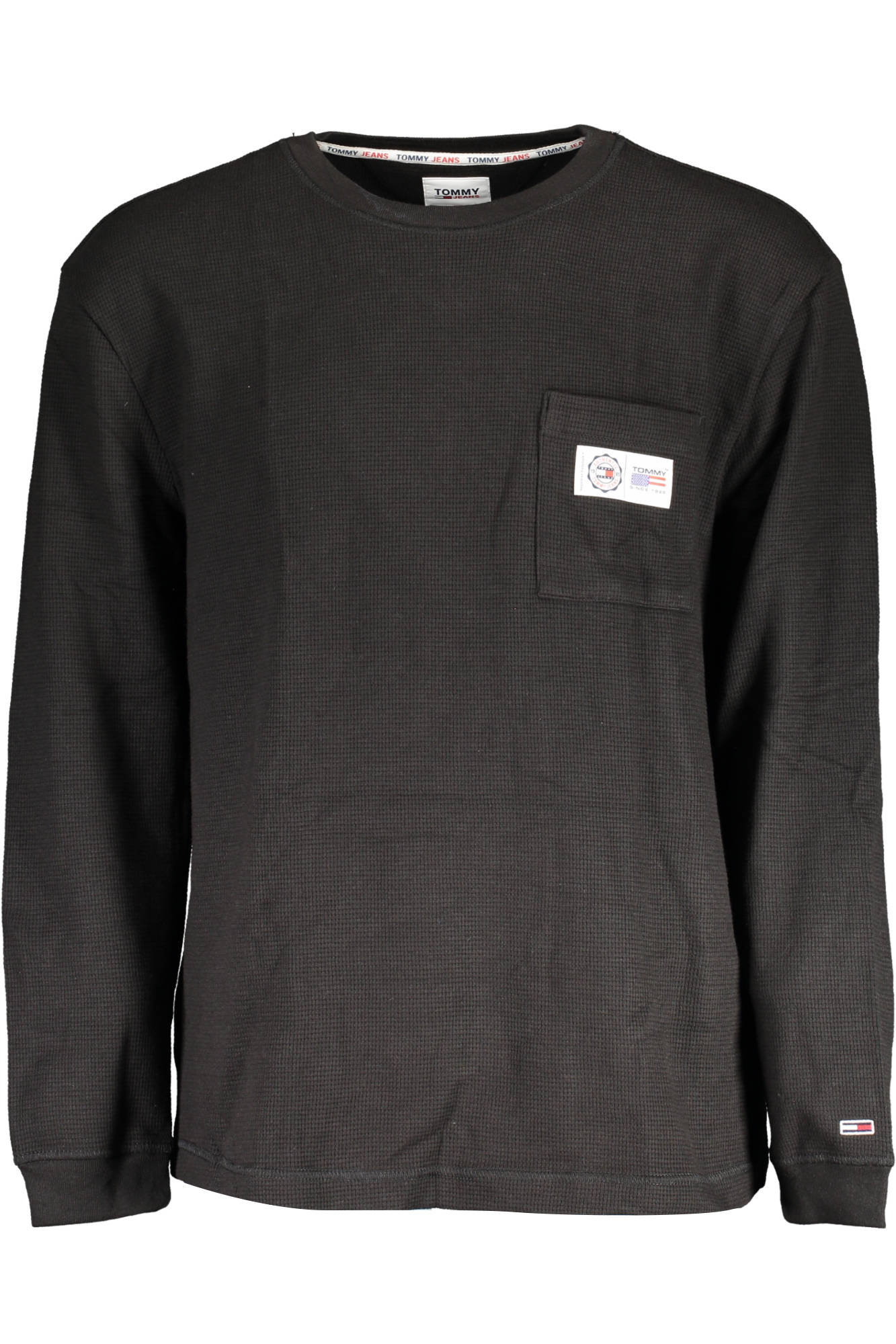 TOMMY HILFIGER MEN'S BLACK SWEATER