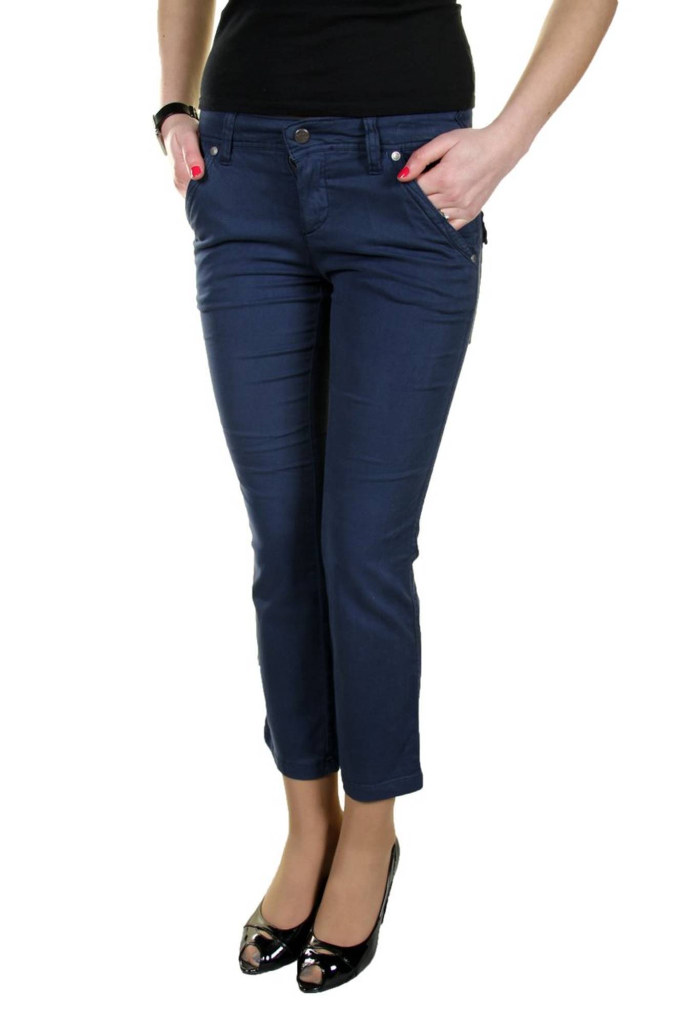 PARASUCO WOMEN'S BLUE PINOCCHIETTO PANTS