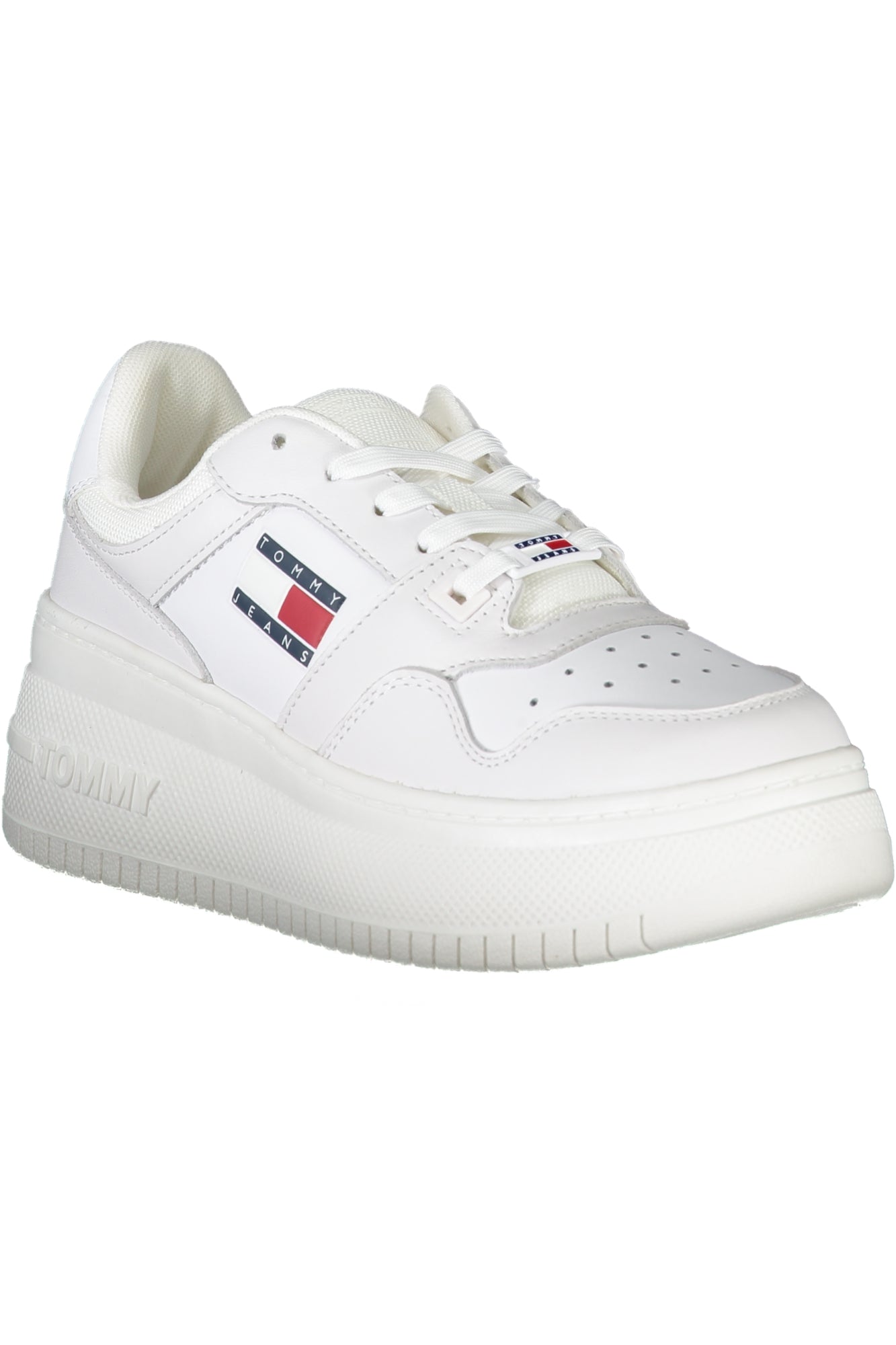 TOMMY HILFIGER WHITE WOMEN'S SPORTS SHOES