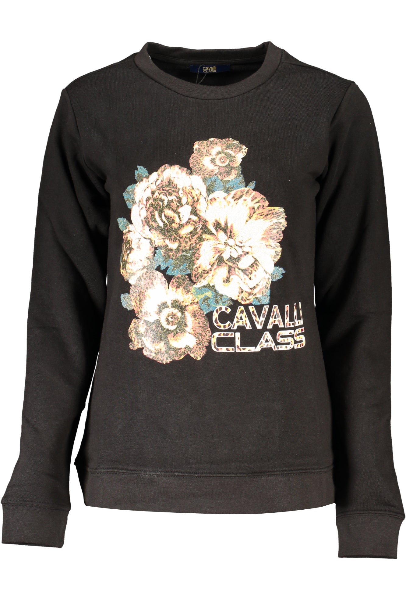 CAVALLI CLASS WOMEN'S ZIPLESS SWEATSHIRT BLACK