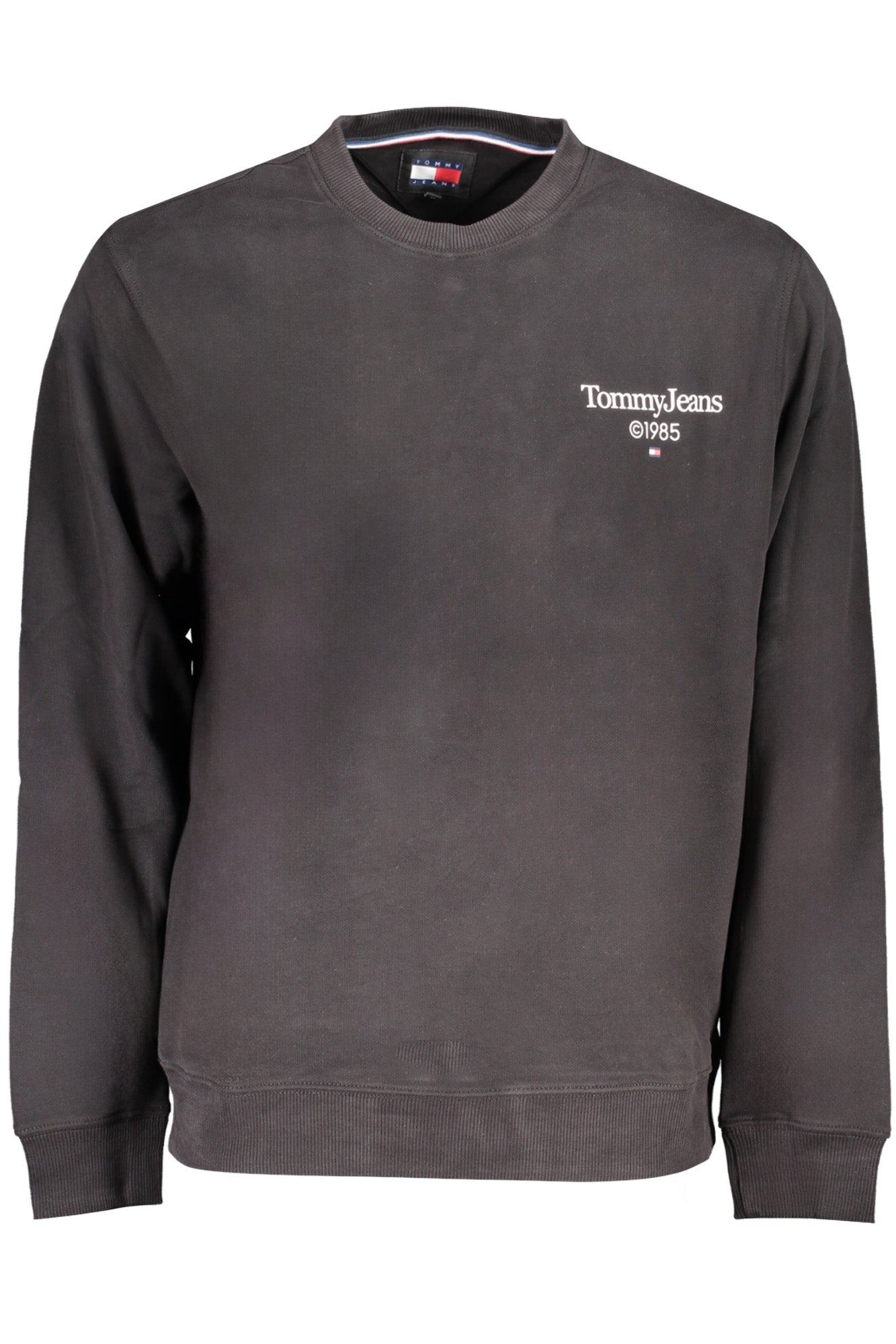 TOMMY HILFIGER MEN'S BLACK ZIPLESS SWEATSHIRT