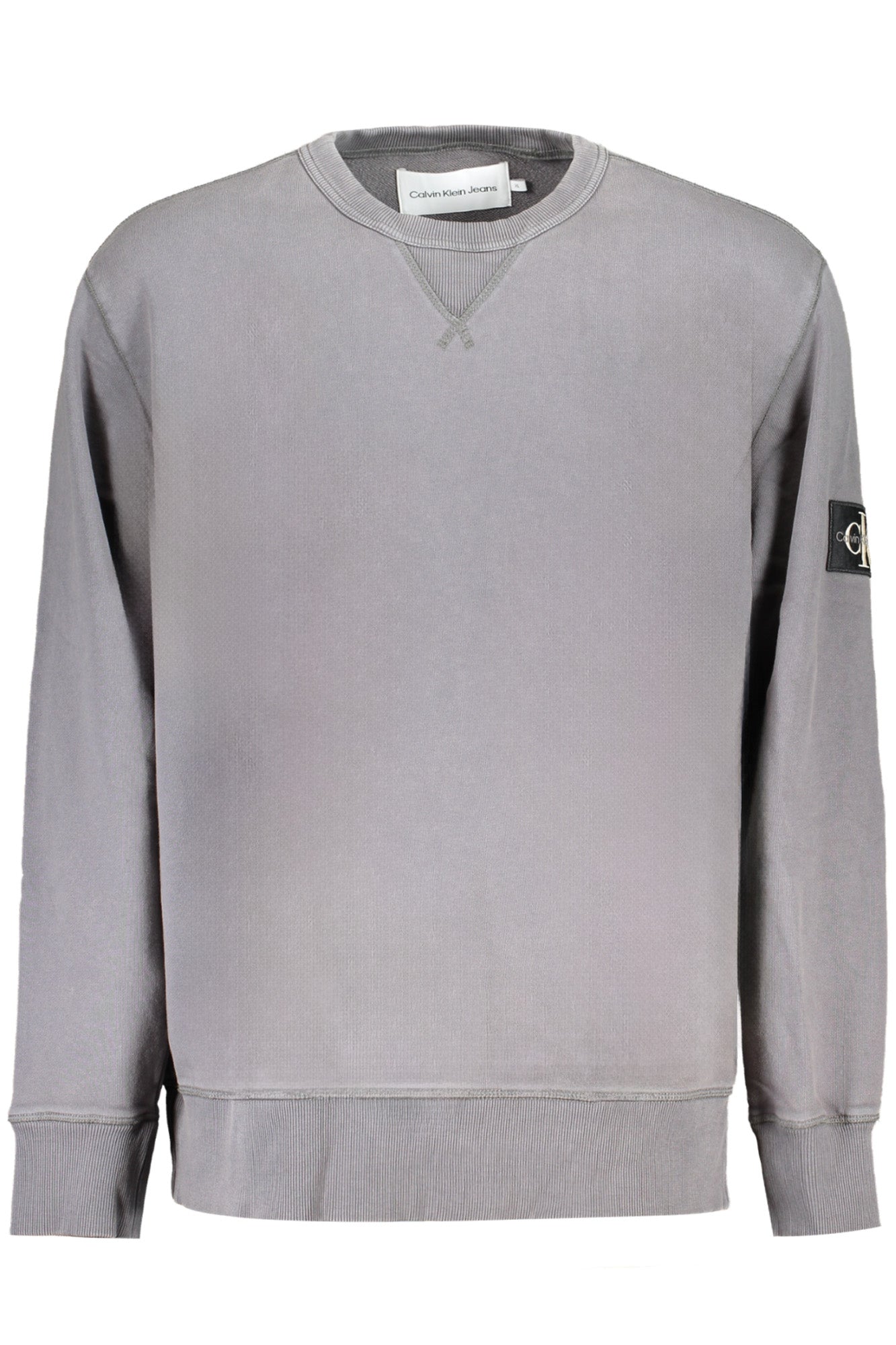 CALVIN KLEIN MEN'S GRAY ZIPLESS SWEATSHIRT
