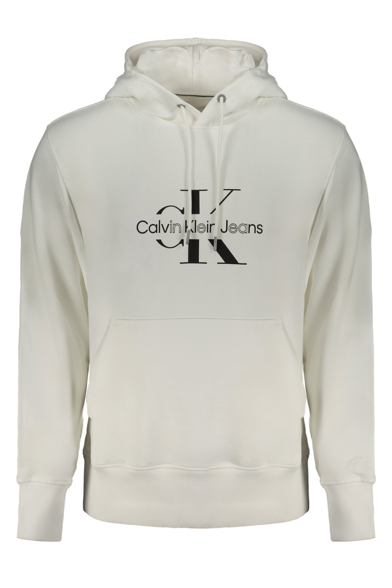 CALVIN KLEIN MEN'S WHITE ZIPLESS SWEATSHIRT