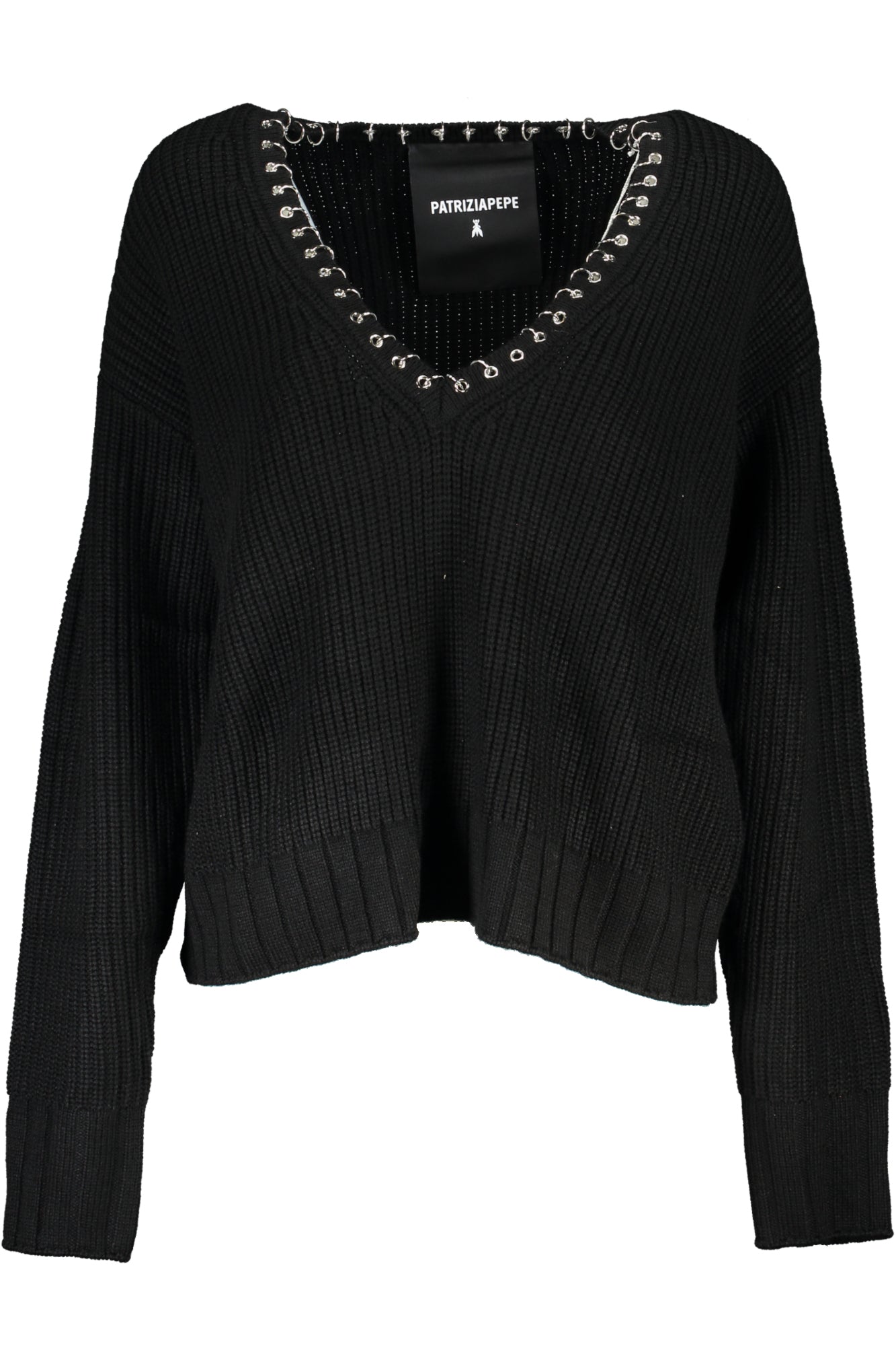 PATRIZIA PEPE WOMEN'S BLACK SWEATER