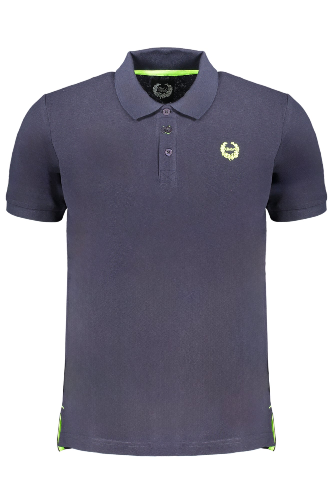 GIAN MARCO VENTURI MEN'S SHORT SLEEVED POLO SHIRT BLUE