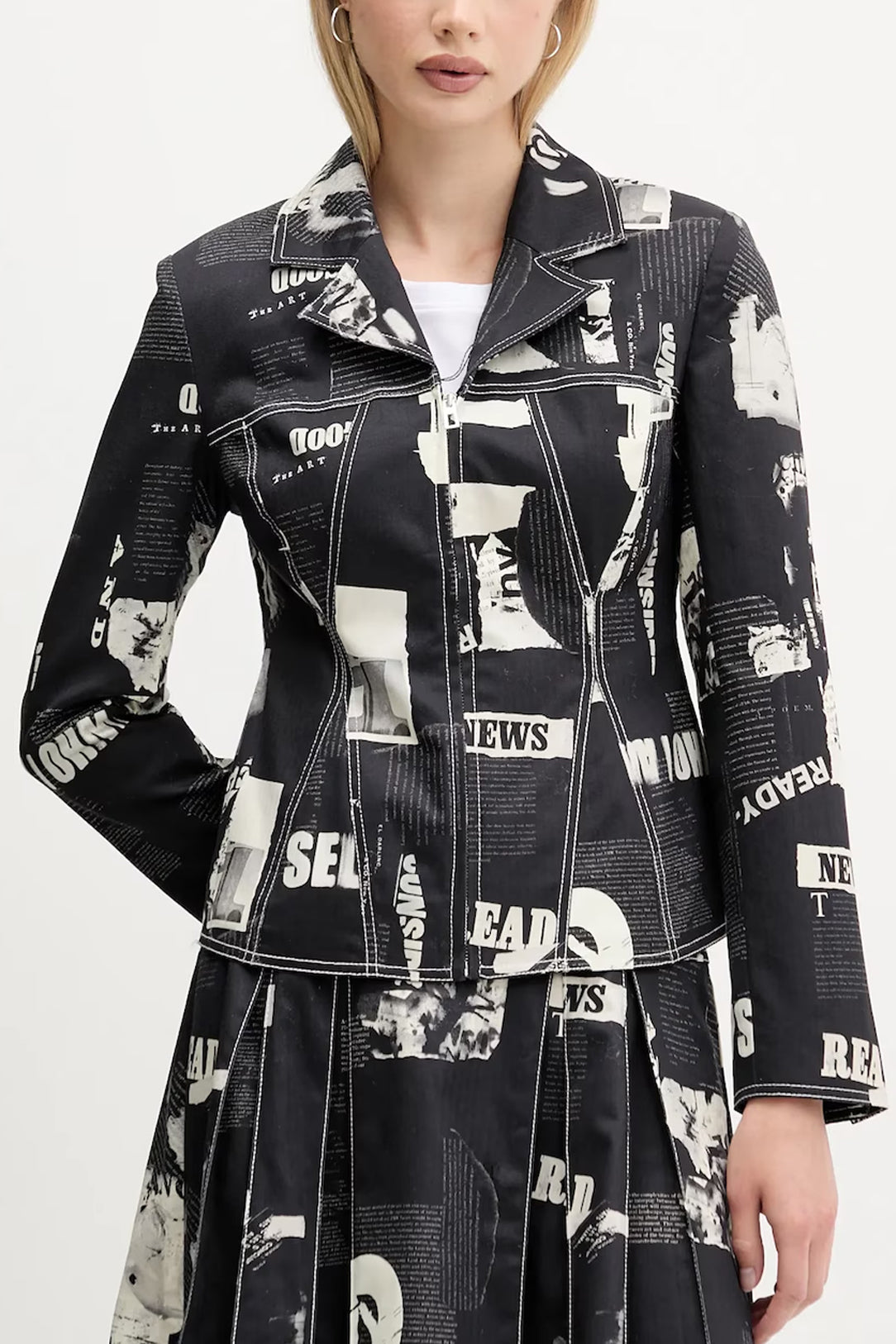 DESIGUAL WOMEN'S BLACK SPORTS JACKET
