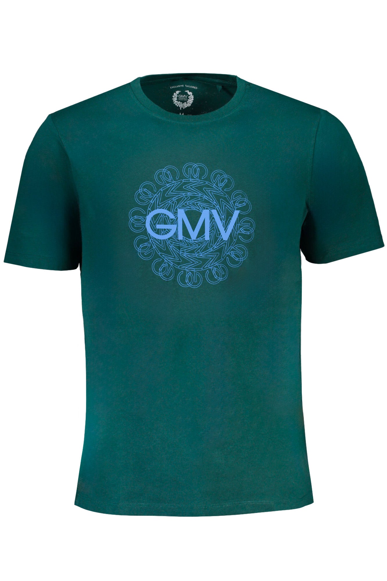 GIAN MARCO VENTURI GREEN MEN'S SHORT SLEEVED T-SHIRT