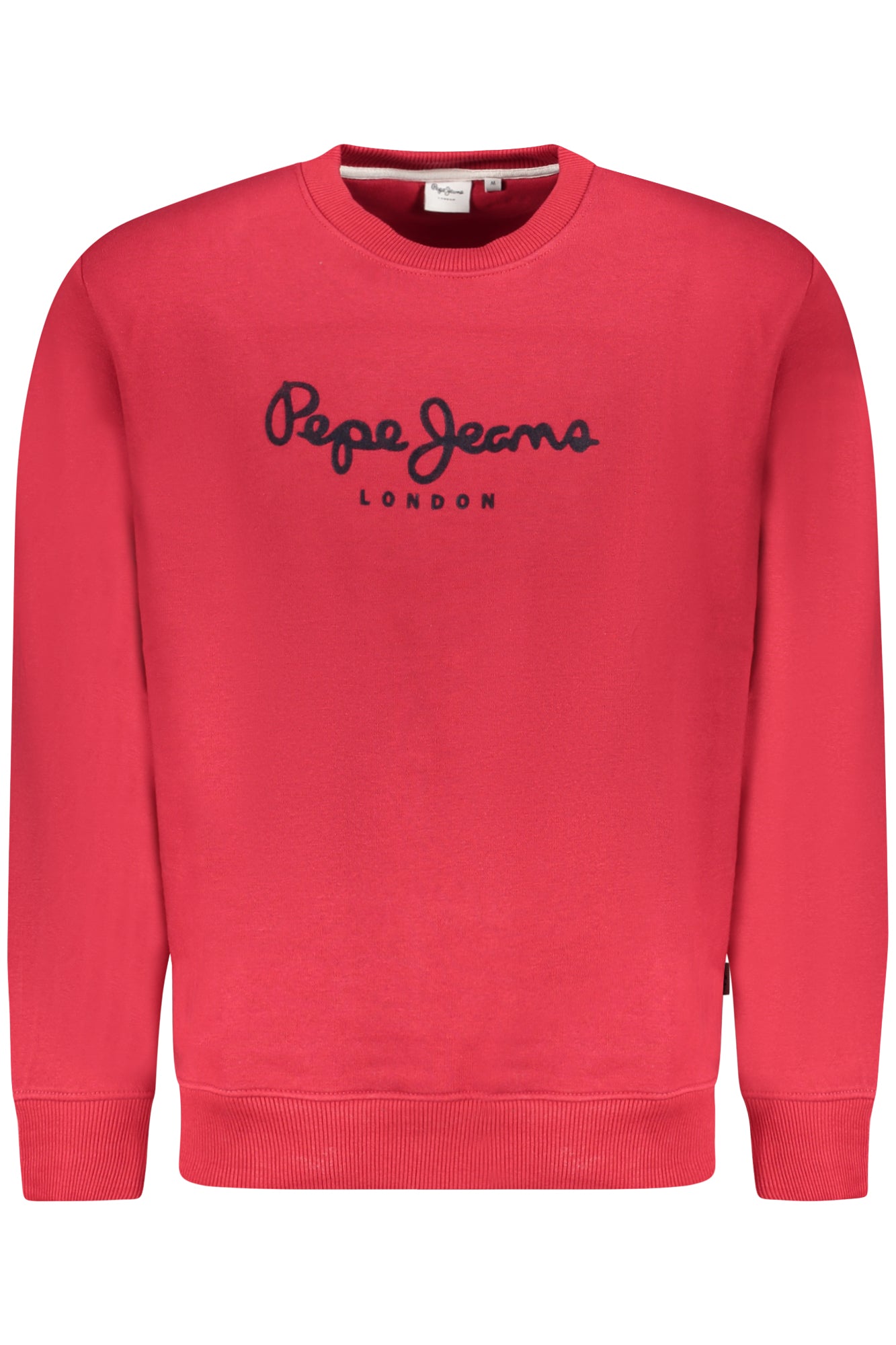 PEPE JEANS MEN'S RED ZIP-UP SWEATSHIRT
