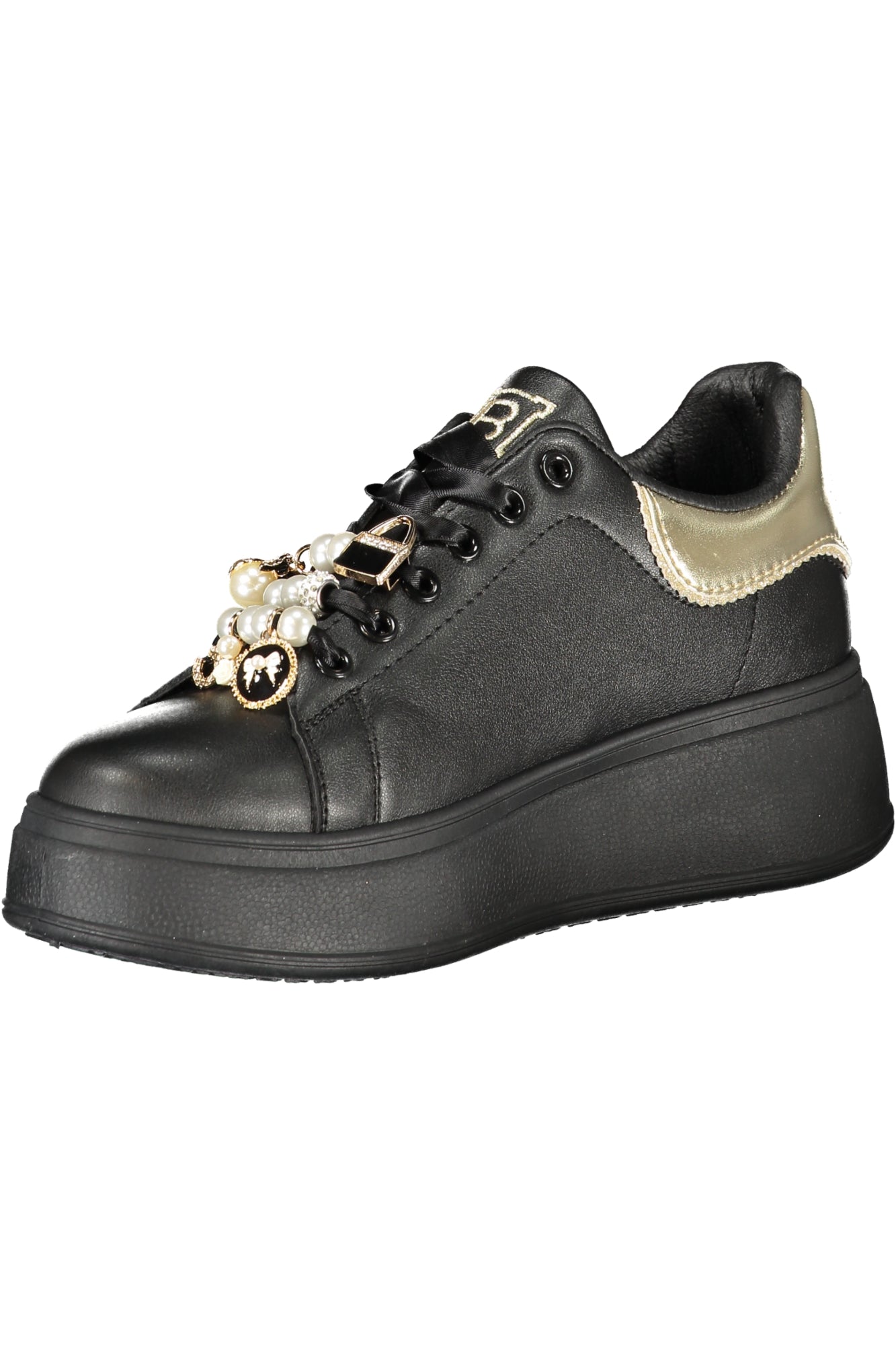 LAURA BIAGIOTTI WOMEN'S BLACK SPORTS SHOES