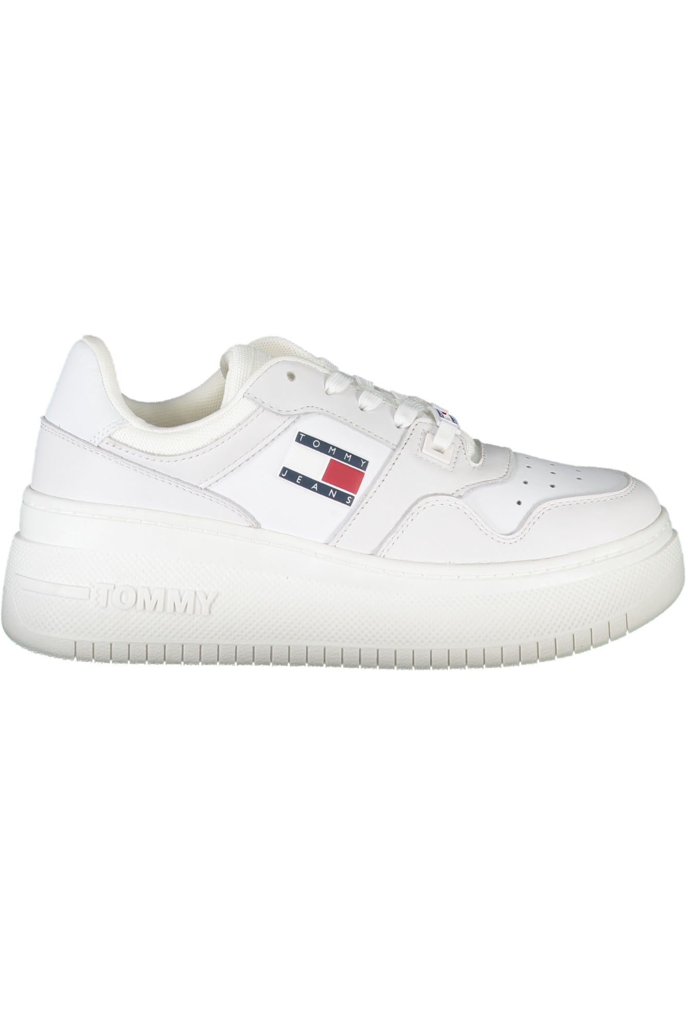 TOMMY HILFIGER WHITE WOMEN'S SPORTS SHOES