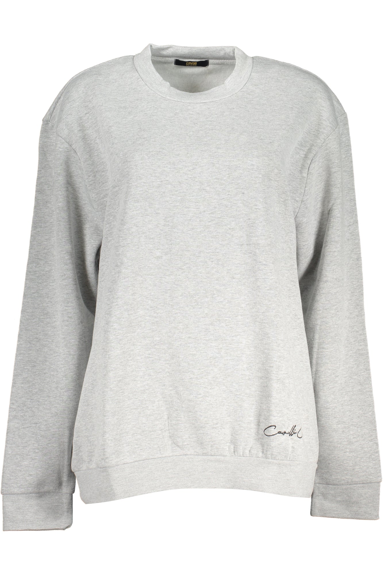 CAVALLI CLASS WOMEN'S GRAY ZIPLESS SWEATSHIRT