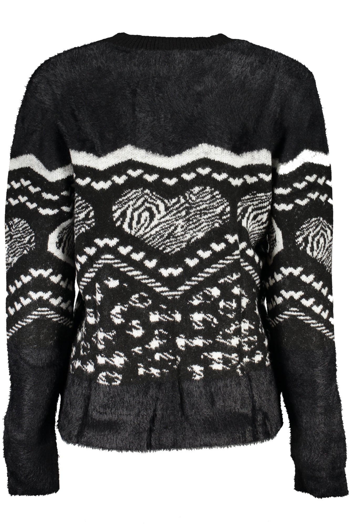 DESIGUAL BLACK WOMEN'S SWEATER