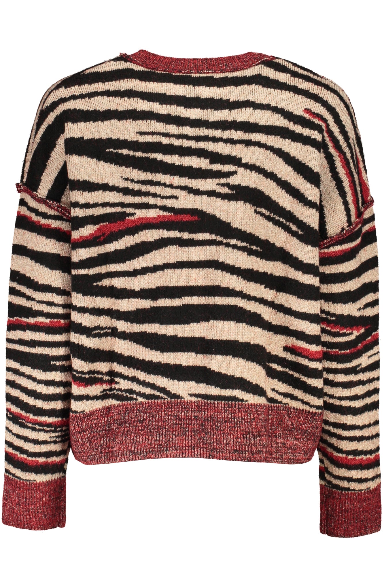 DESIGUAL RED WOMEN'S SWEATER