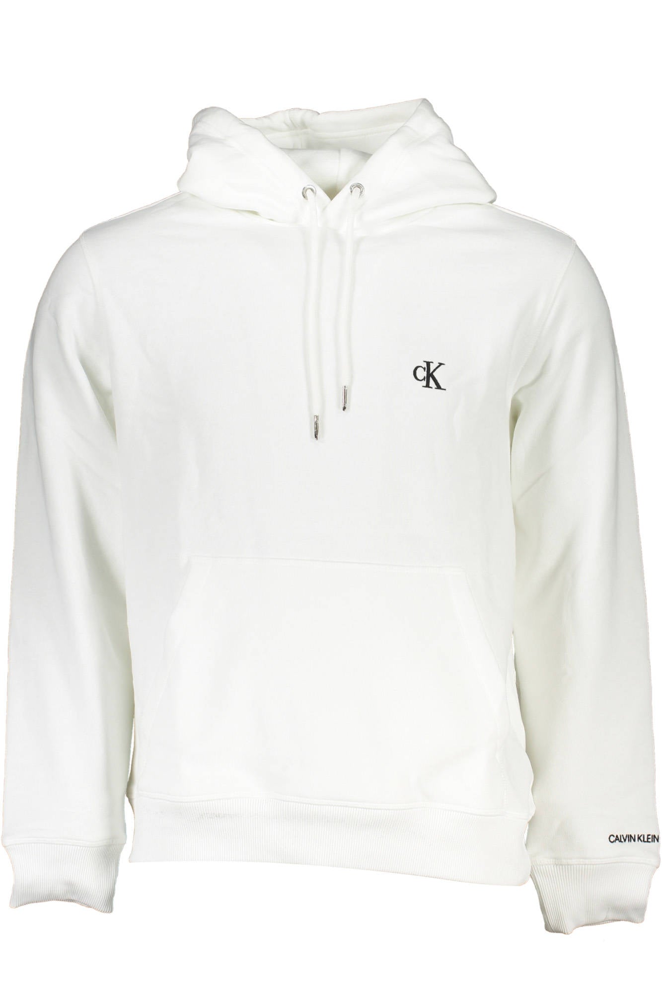 CALVIN KLEIN MEN'S WHITE ZIPLESS SWEATSHIRT