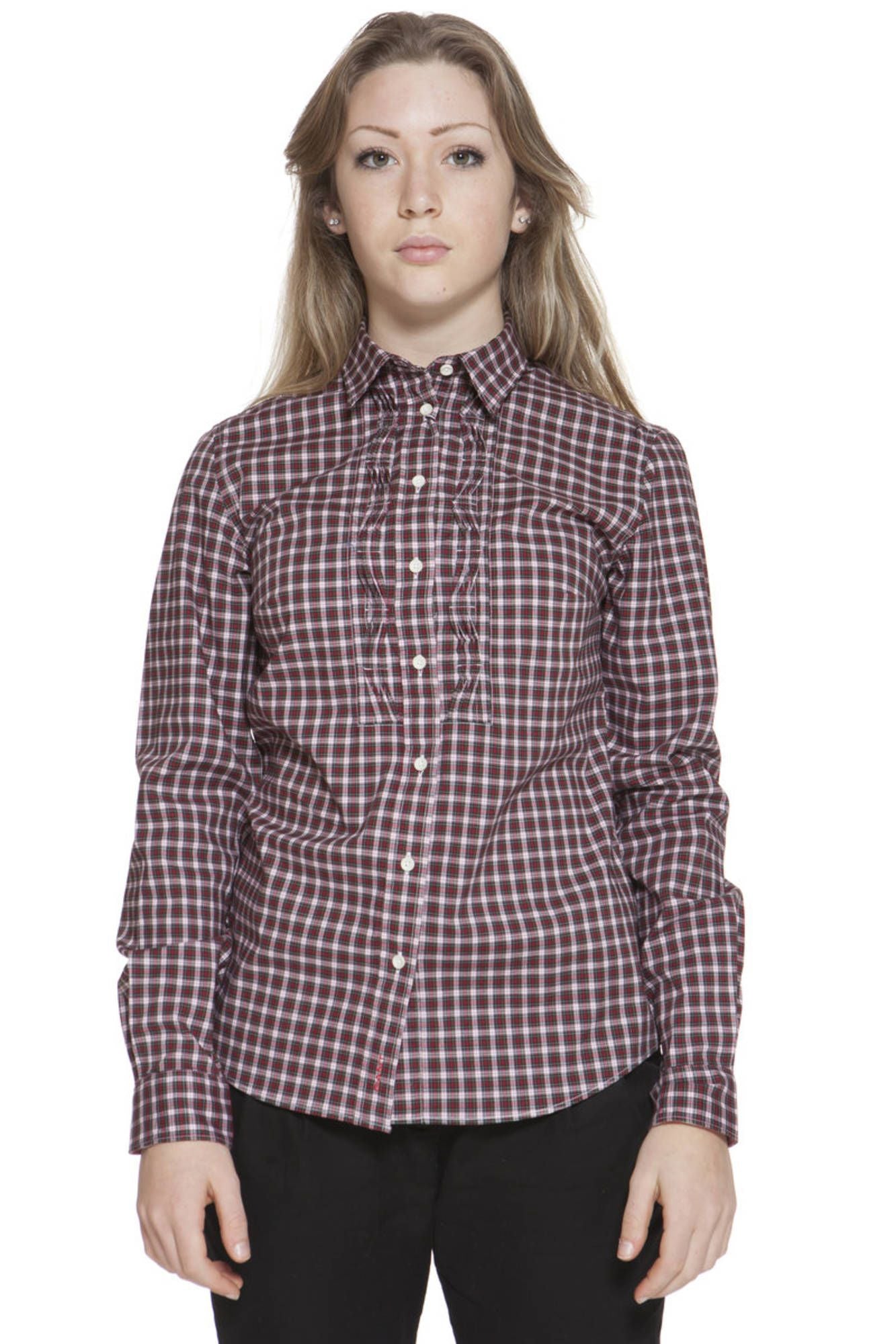GANT WOMEN'S LONG SLEEVE SHIRT RED