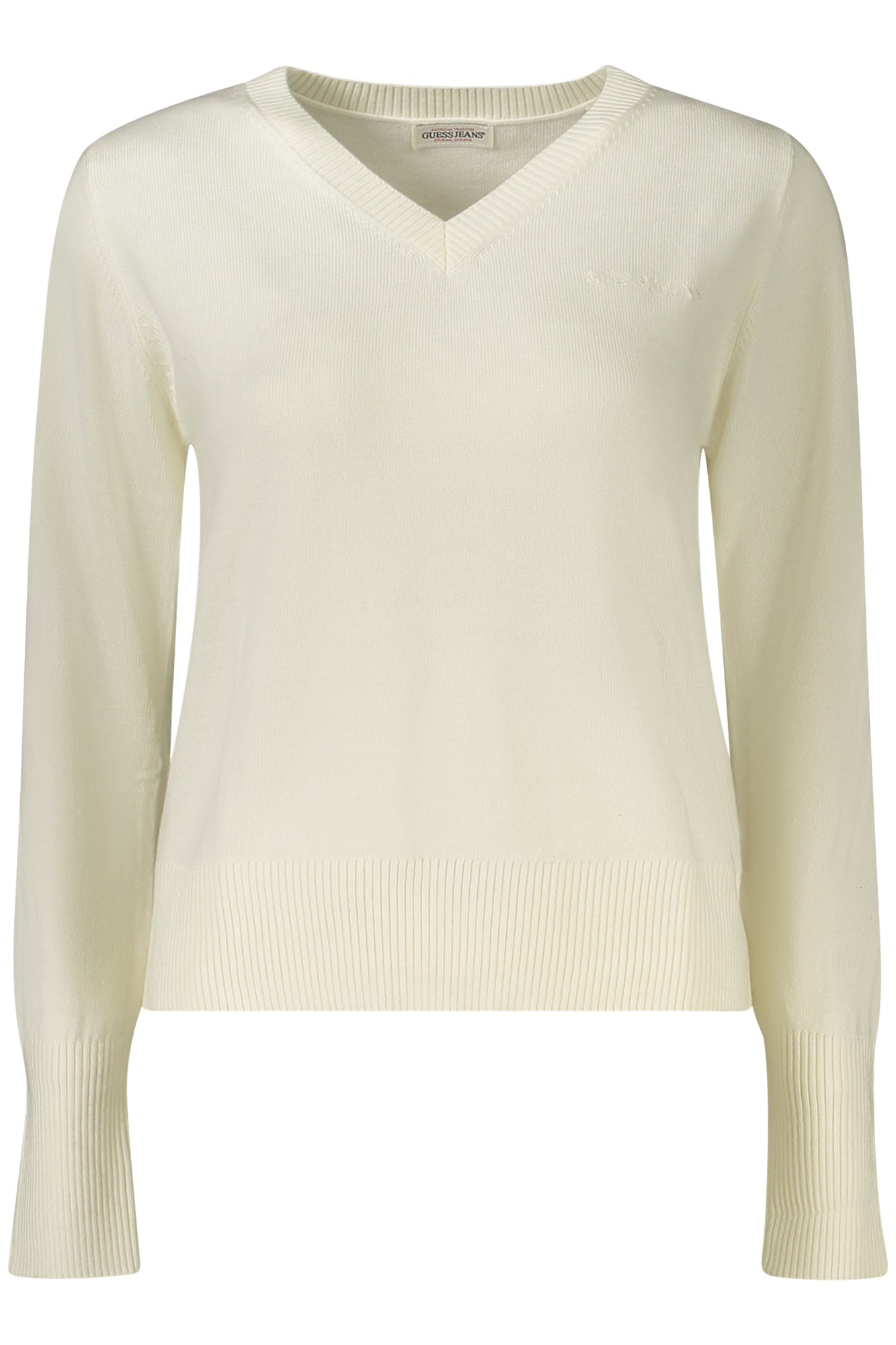 GUESS JEANS WOMEN'S WHITE SWEATER