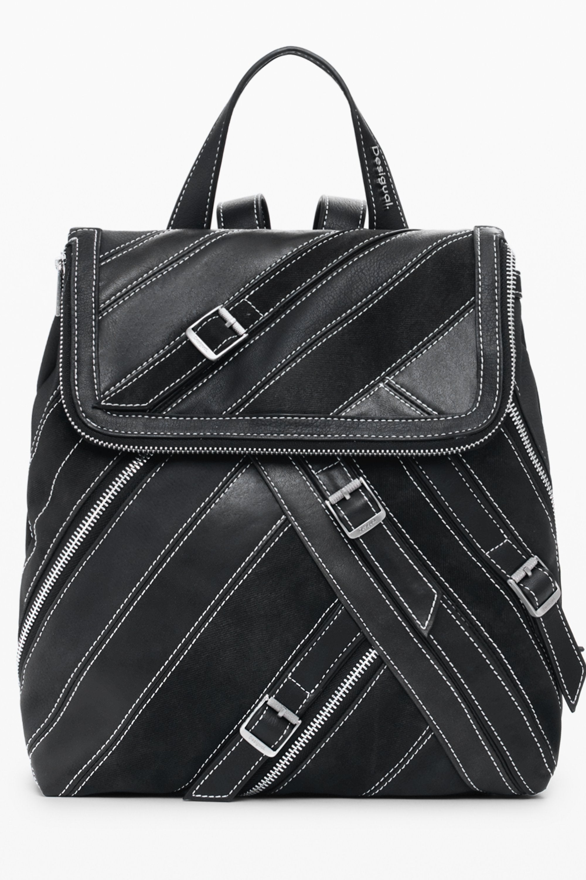 DESIGUAL WOMEN'S BLACK BACKPACK