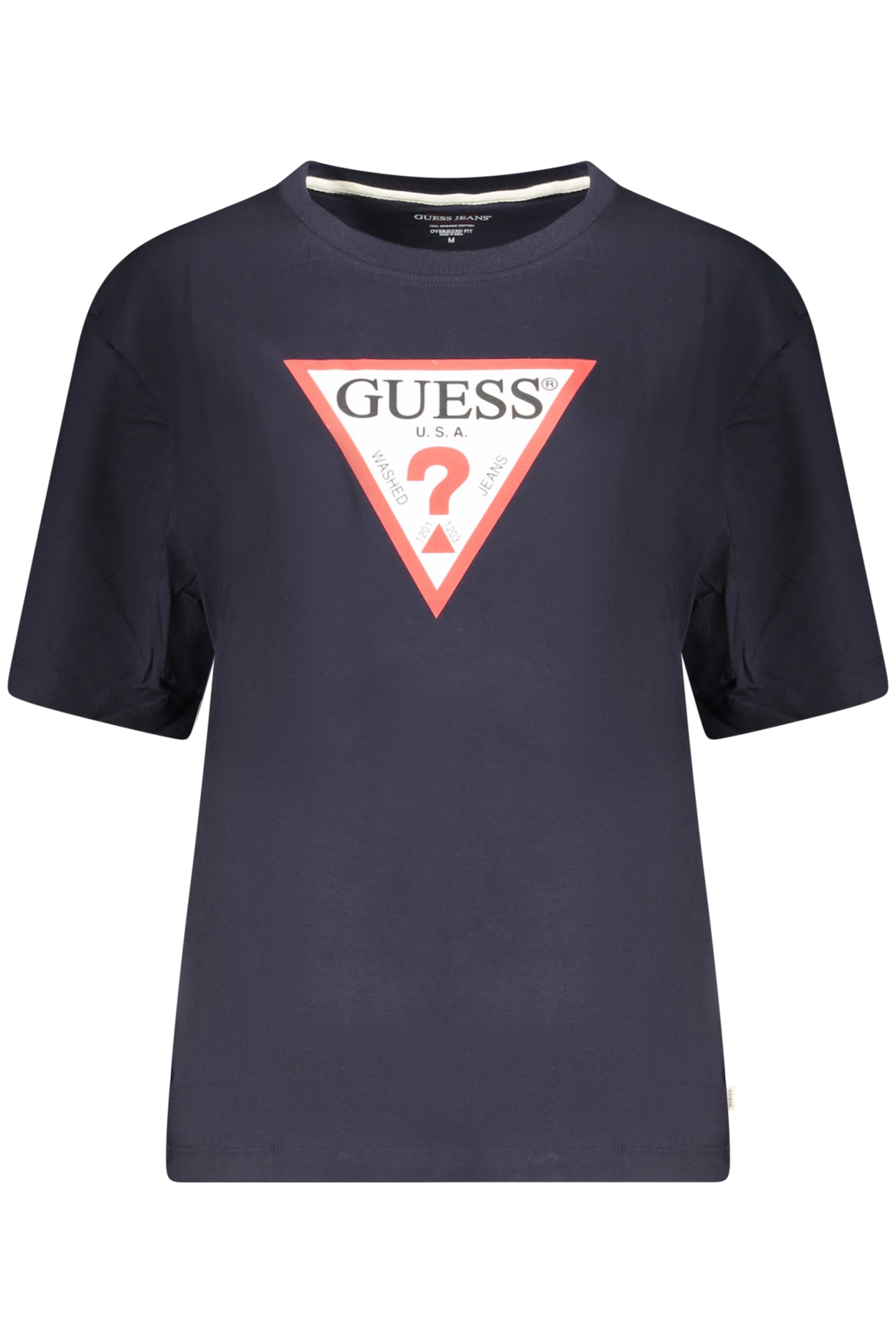 GUESS JEANS WOMEN'S SHORT SLEEVE T-SHIRT BLUE