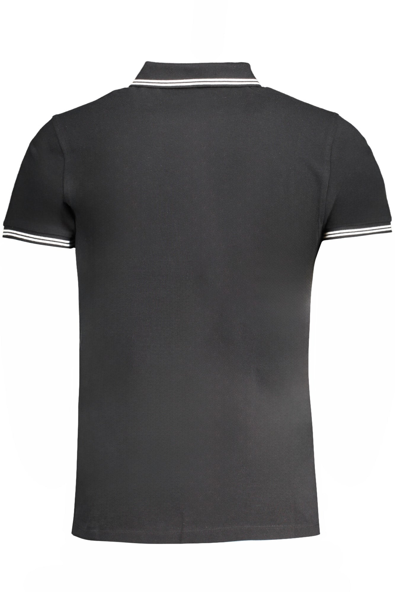 CAVALLI CLASS MEN'S SHORT SLEEVED POLO SHIRT BLACK