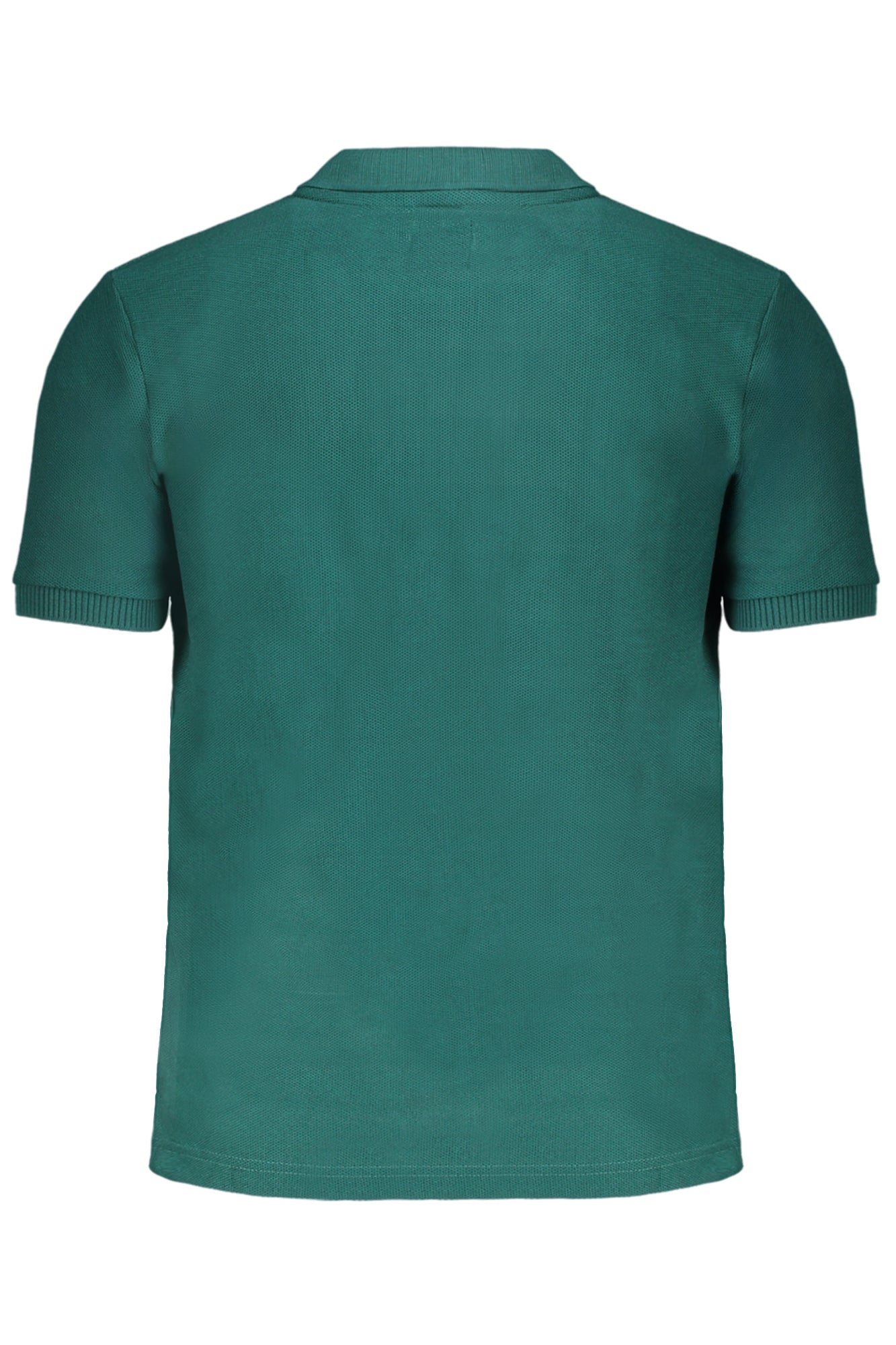 GIAN MARCO VENTURI GREEN MEN'S SHORT SLEEVED POLO SHIRT