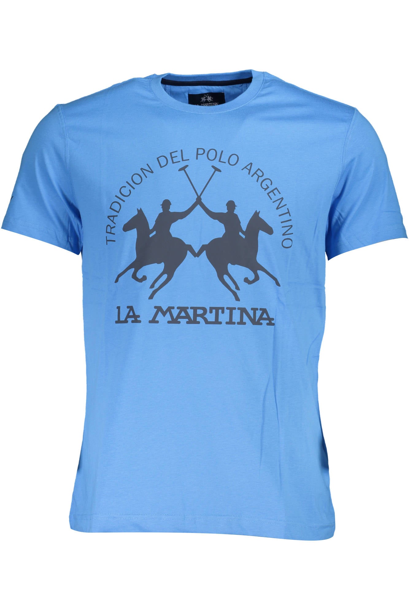 LA MARTINA MEN'S SHORT SLEEVE T-SHIRT BLUE