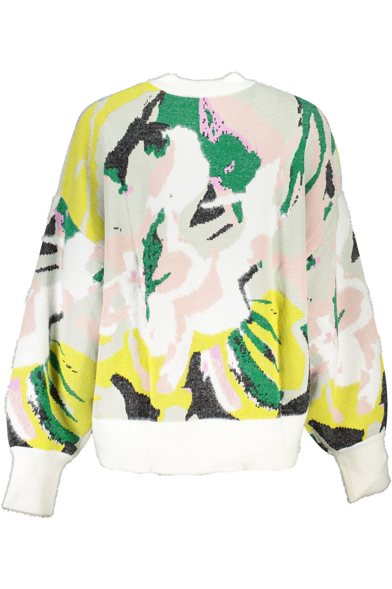 DESIGUAL WHITE WOMEN'S SWEATER