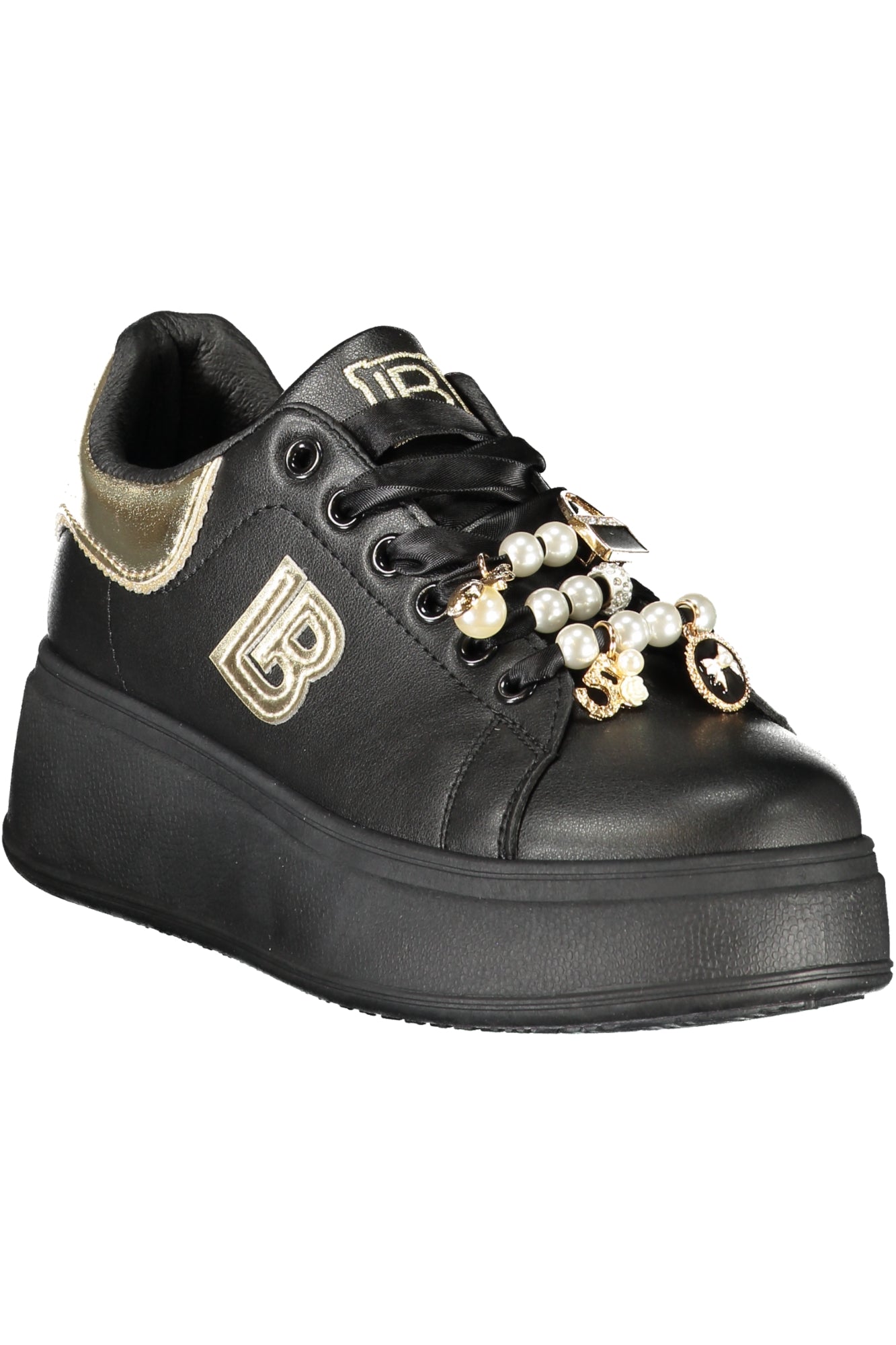 LAURA BIAGIOTTI WOMEN'S BLACK SPORTS SHOES