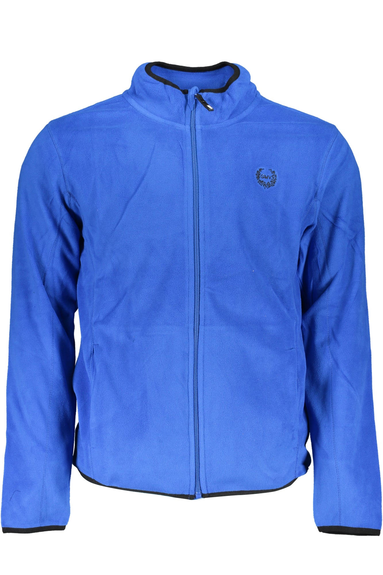 GIAN MARCO VENTURI MEN'S BLUE ZIP SWEATSHIRT