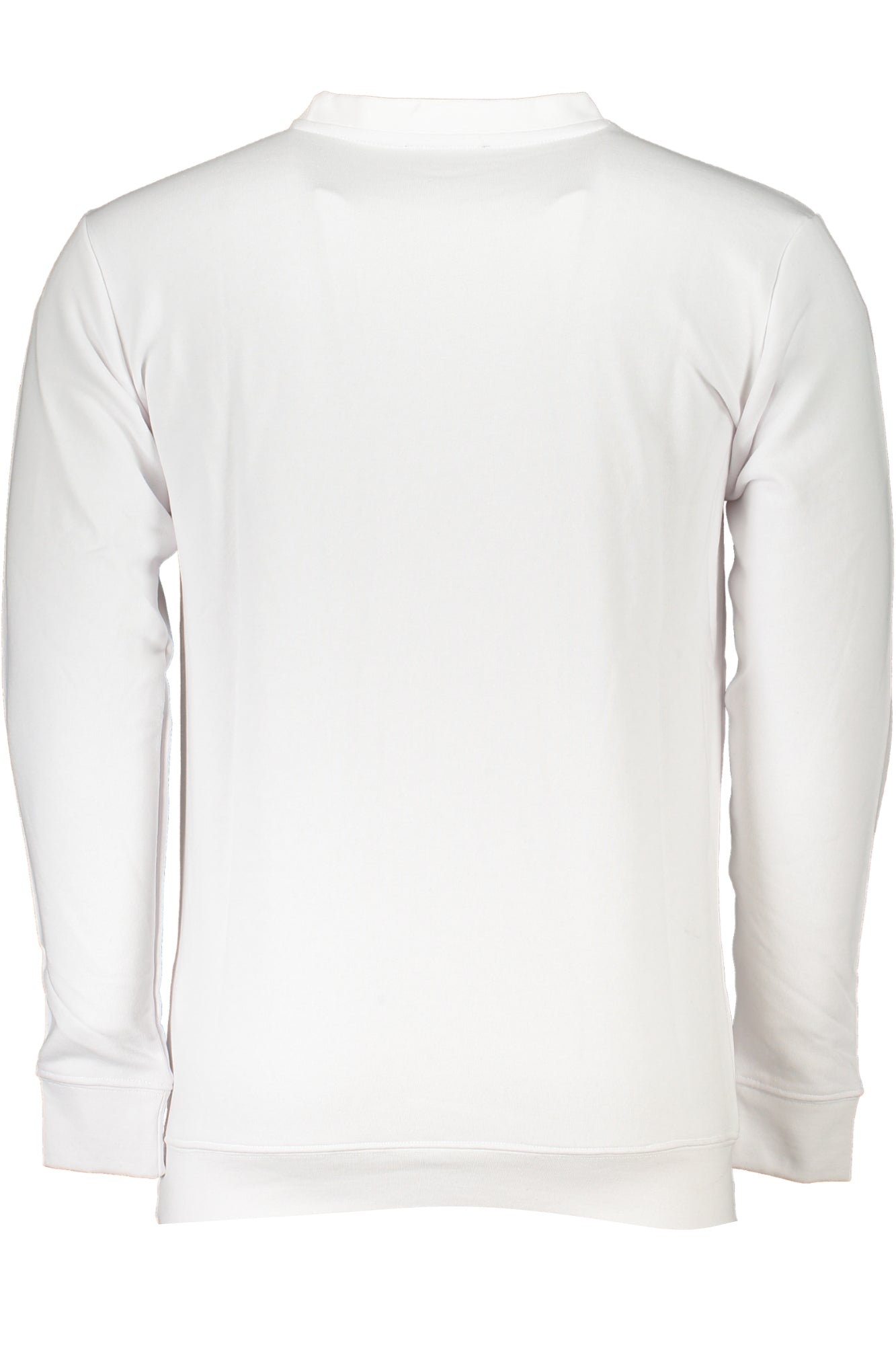 CAVALLI CLASS MEN'S WHITE ZIPLESS SWEATSHIRT