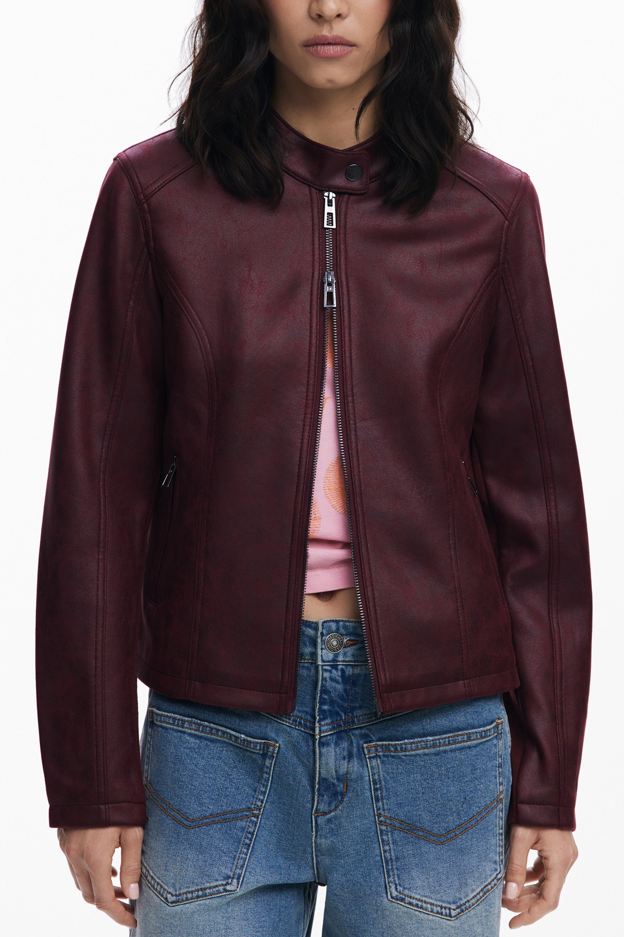 DESIGUAL WOMEN'S RED JACKET