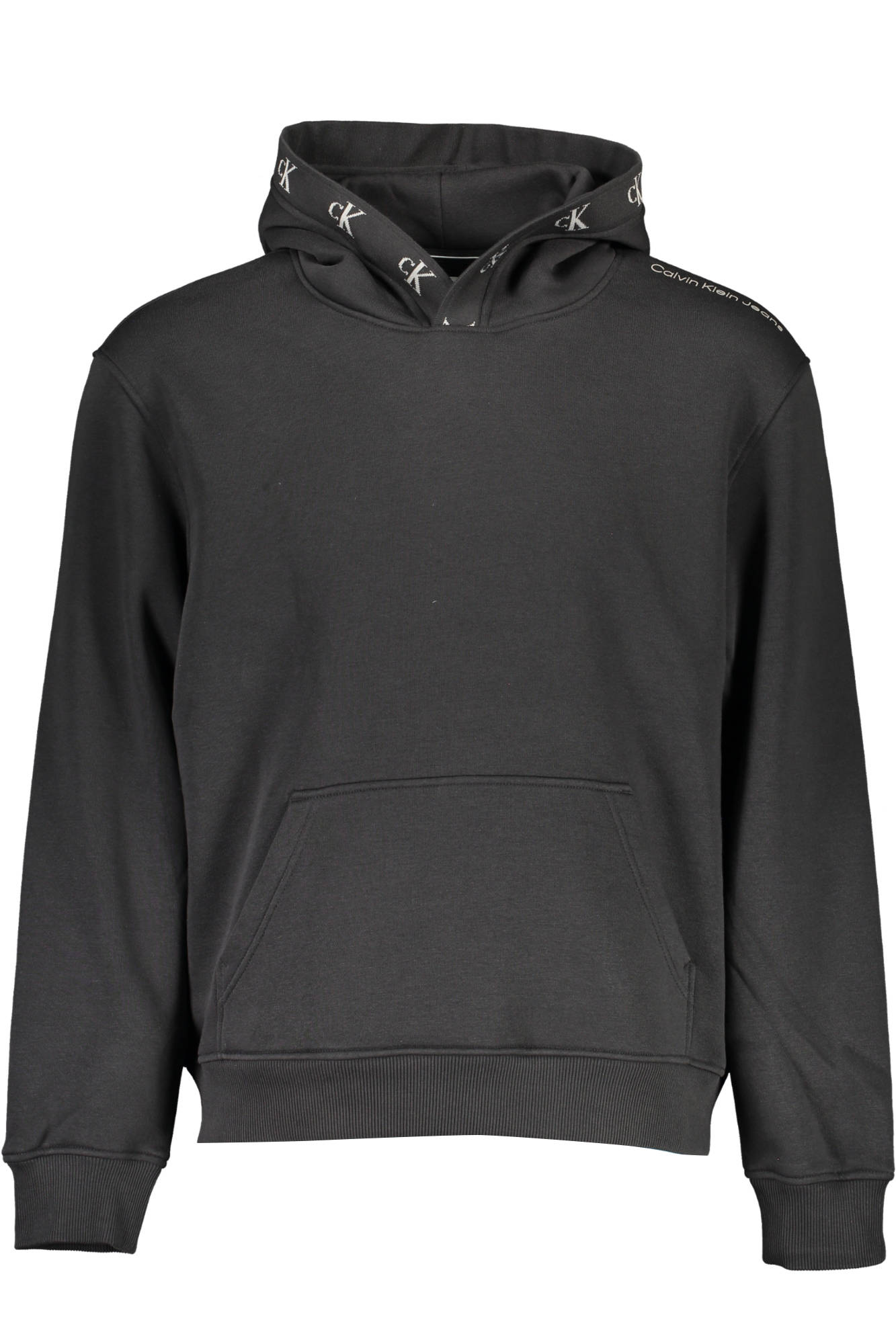 CALVIN KLEIN MEN'S BLACK ZIP-UP SWEATSHIRT