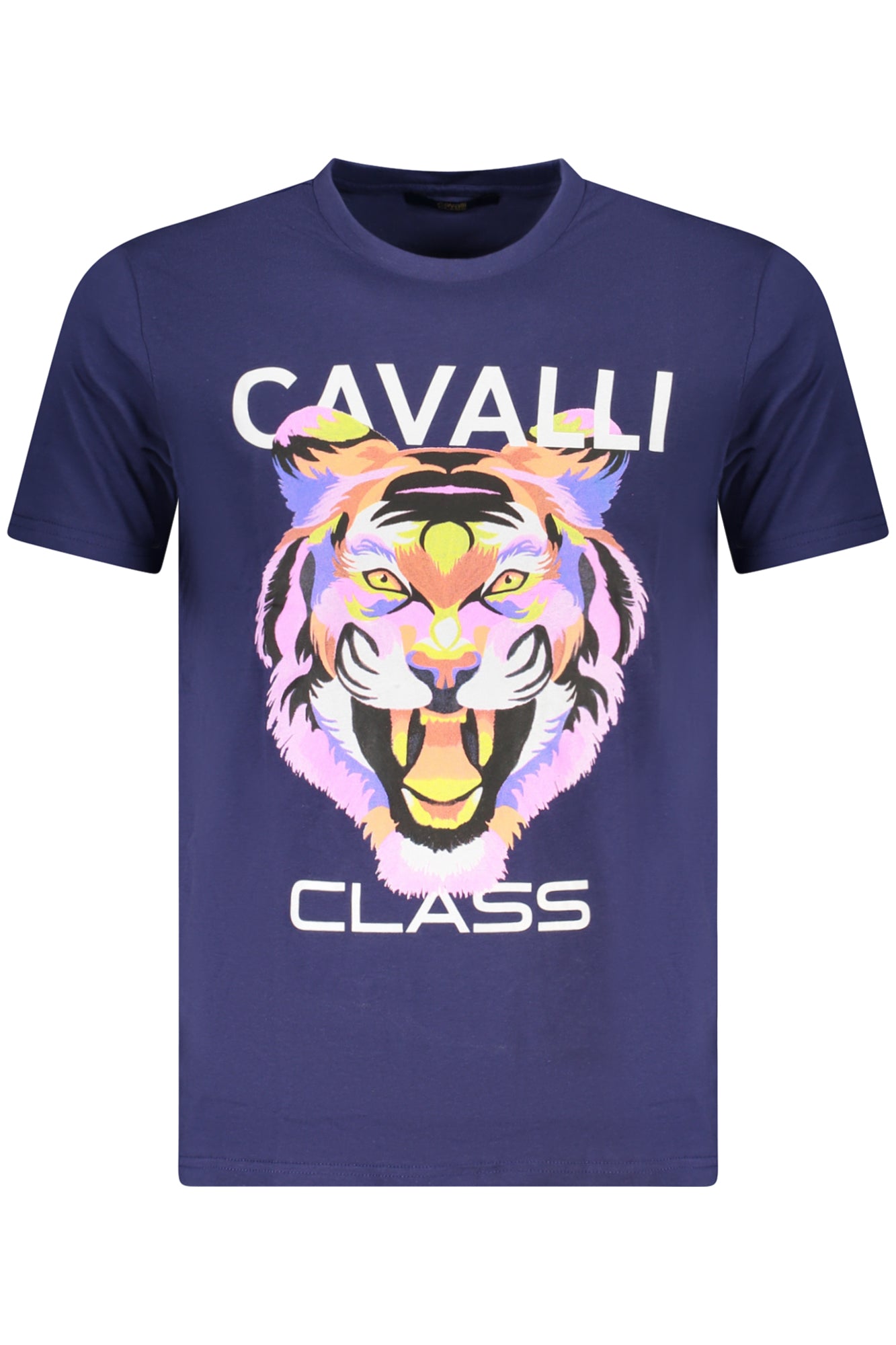 CAVALLI CLASS SHORT SLEEVE T-SHIRT MEN BLUE