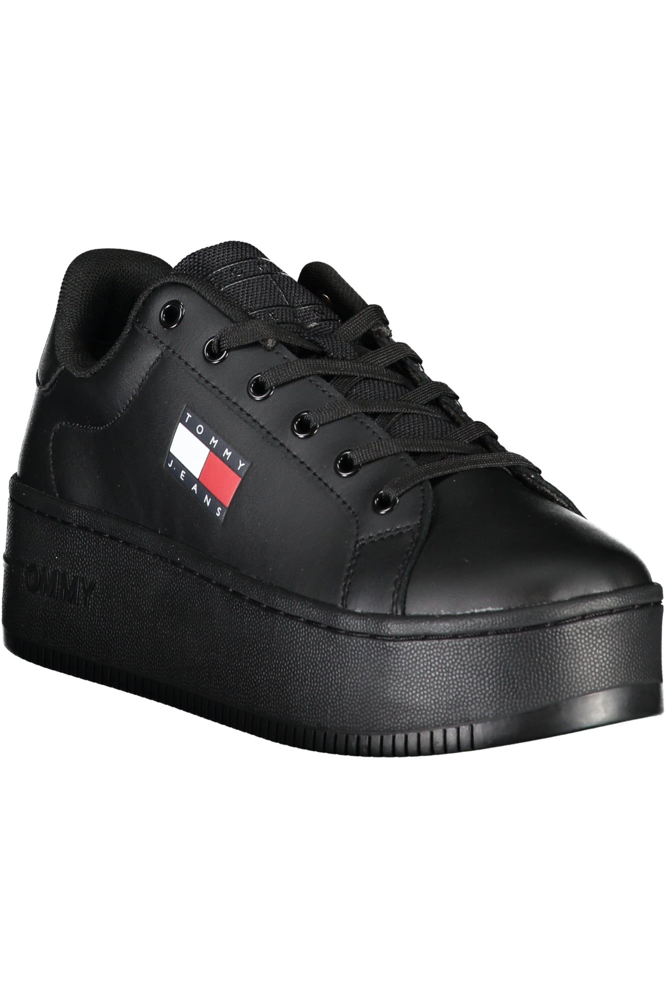 TOMMY HILFIGER BLACK WOMEN'S SPORTS SHOES