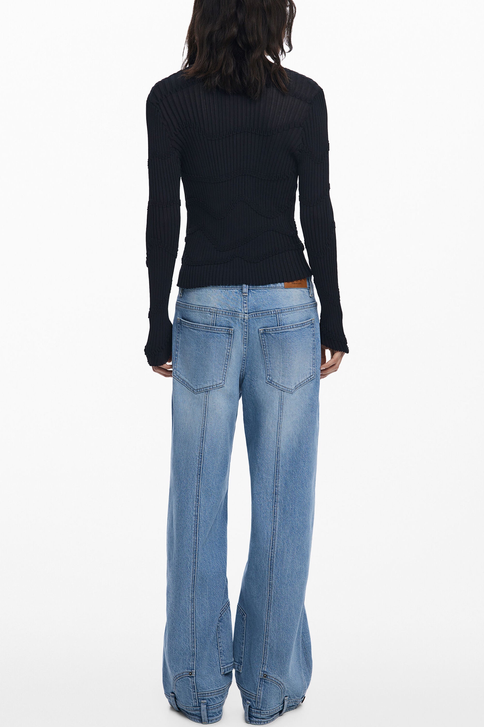 DESIGUAL WOMEN'S BLACK CARDIGAN